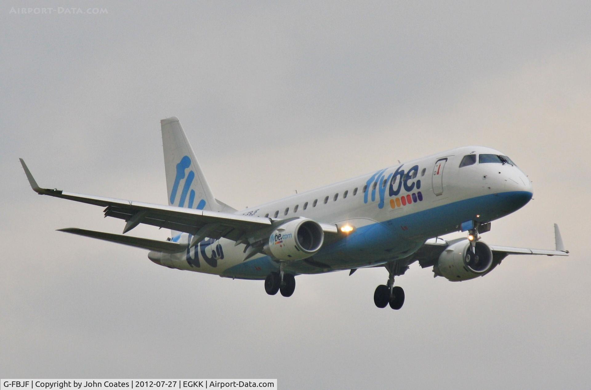 G-FBJF, 2012 Embraer 175STD (ERJ-170-200) C/N 17000341, Approach 08