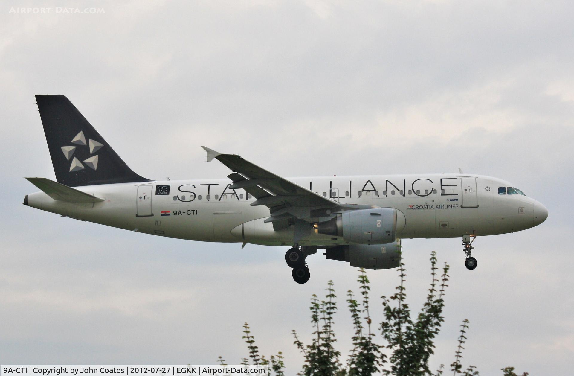 9A-CTI, 1999 Airbus A319-112 C/N 1029, Arrives 08
