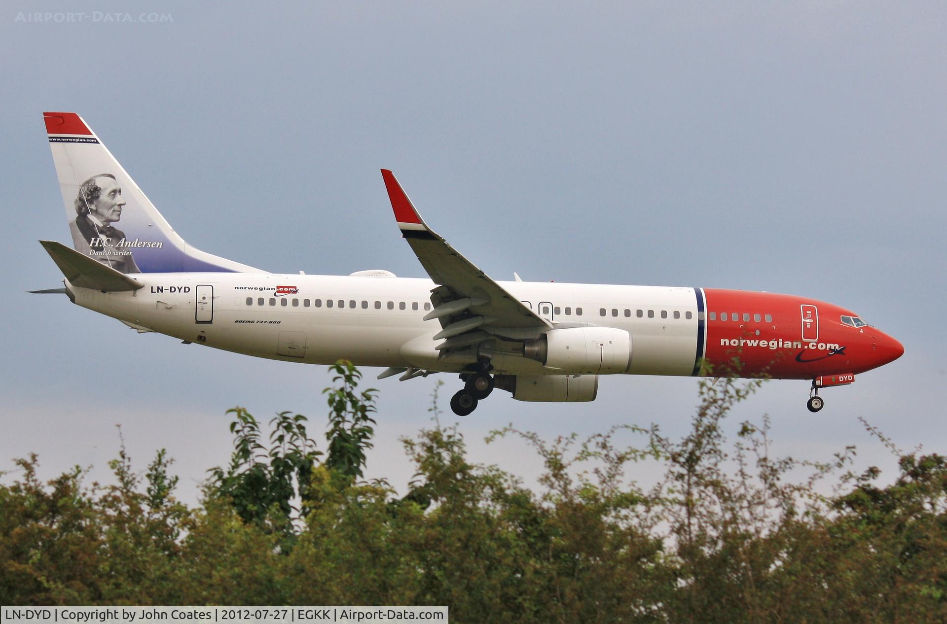 LN-DYD, 2010 Boeing 737-8JP C/N 39002, Arriving 08