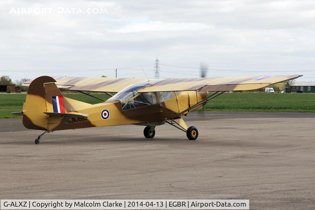 G-ALXZ, 1944 Taylorcraft Auster Mk.5/150 C/N 1082, Taylorcraft Auster Mk.5-150 at The Real Aeroplane Club's Early Bird Fly-In, Breighton Airfield, April 2014.