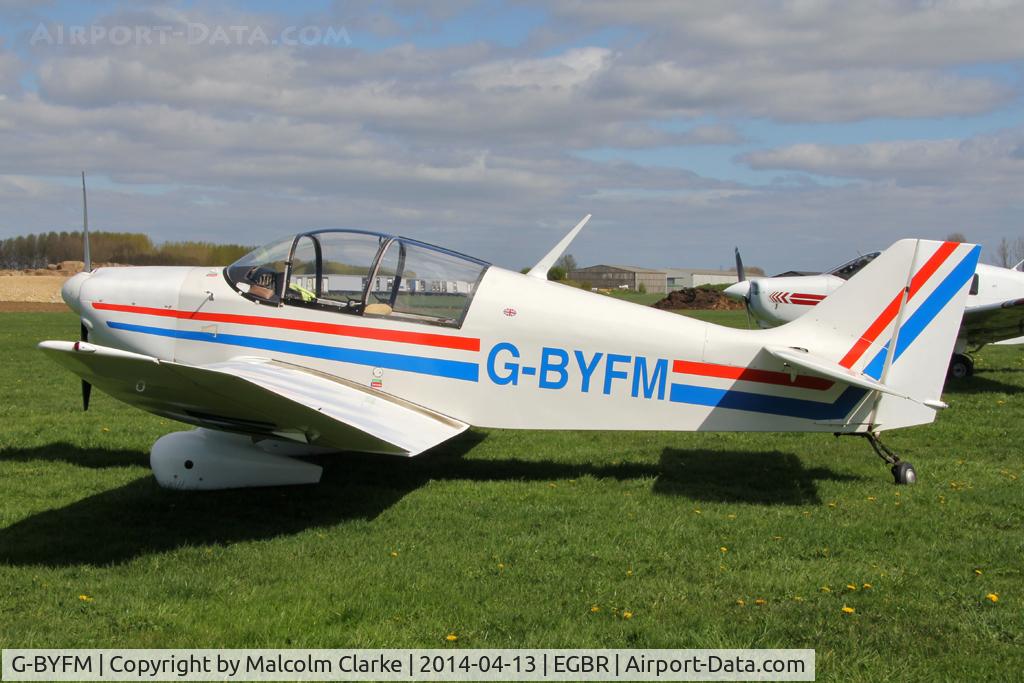 G-BYFM, 2000 Jodel DR-1050 M1 Excellence Replica C/N PFA 304-13237, Jodel DR-1050-M1 at The Real Aeroplane Company's Early Bird Fly-In, Breighton Airfield, April 2014.