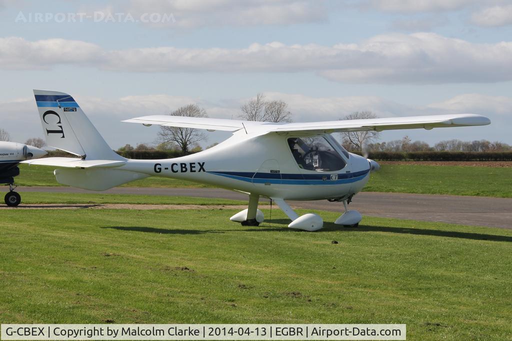 G-CBEX, 2001 Flight Design CT2K C/N 01.08.01.23, Flight Design CT2K at The Real Aeroplane Club's Early Bird Fly-In, Breighton Airfield, April 2014.