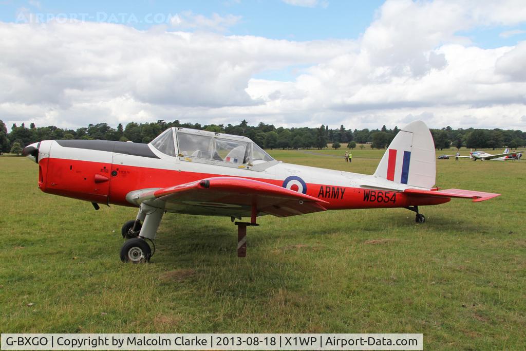 G-BXGO, 1950 De Havilland DHC-1 Chipmunk T.10 C/N C1/0097, De Havilland DHC-1 Chipmunk 22 at The De Havilland Moth Club's 28th International Moth Rally at Woburn Abbey. August 2013.