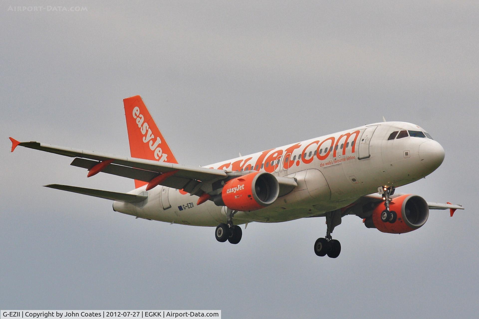 G-EZII, 2005 Airbus A319-111 C/N 2471, Approach 08