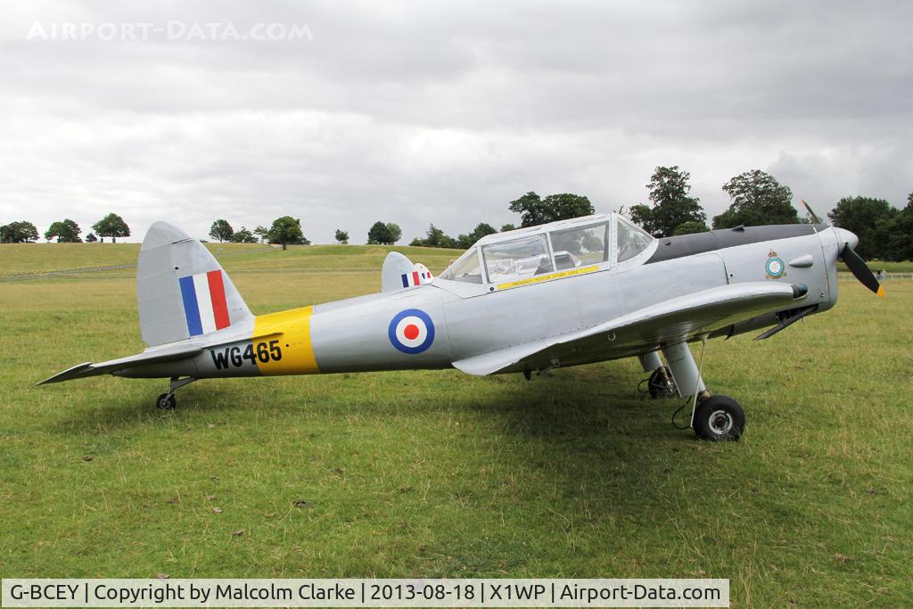 G-BCEY, 1951 De Havilland DHC-1 Chipmunk T.10 C/N C1/0515, De Havilland DHC-1 Chipmunk Mk22 at The De Havilland Moth Club's 28th International Moth Rally at Woburn Abbey. August 2013.