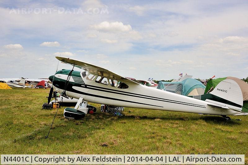 N4401C, 1952 Cessna 195A C/N 7986, Sun-N-Fun 2014
