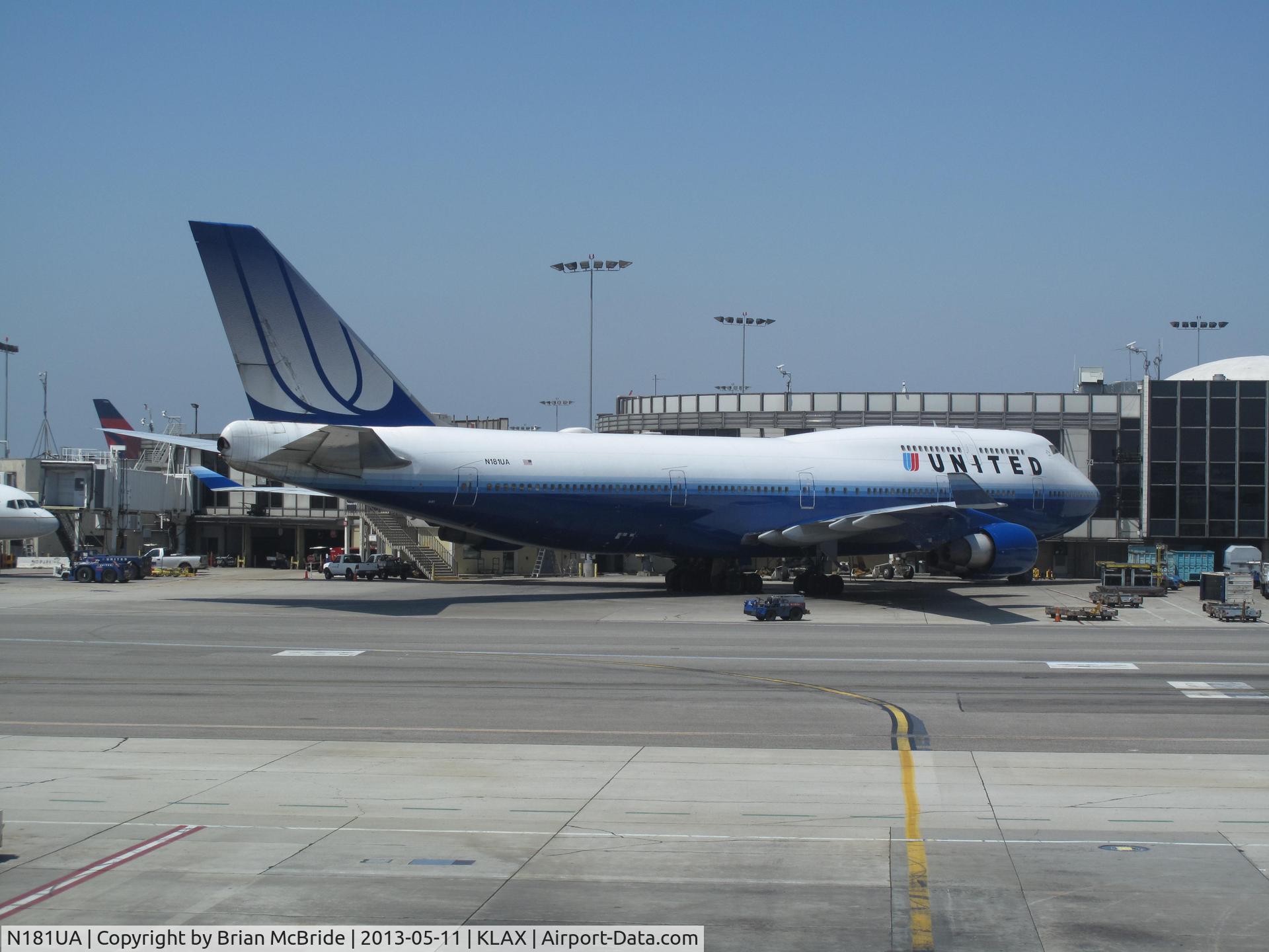 N181UA, 1991 Boeing 747-422 C/N 25278, United Airlines. 747-422. N181UA 8181 cn 25278 881. Los Angeles - International (LAX KLAX). Image © Brian McBride. 11 May 2013