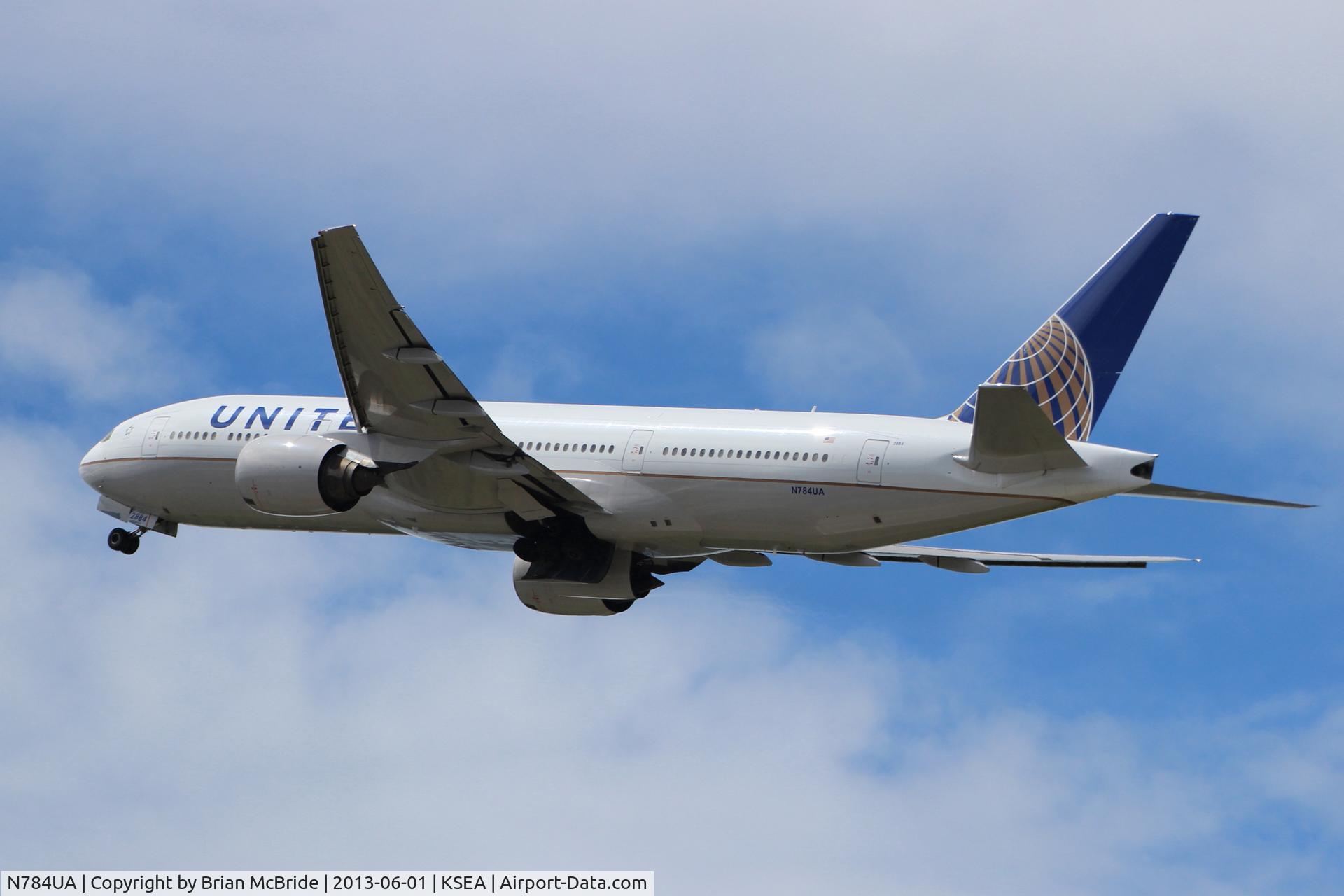 N784UA, 1997 Boeing 777-222/ER C/N 26951, United Airlines. 777-222ER. N784UA 2984 cn 26951 69. Seattle Tacoma - International (SEA KSEA). Image © Brian McBride. 01 June 2013