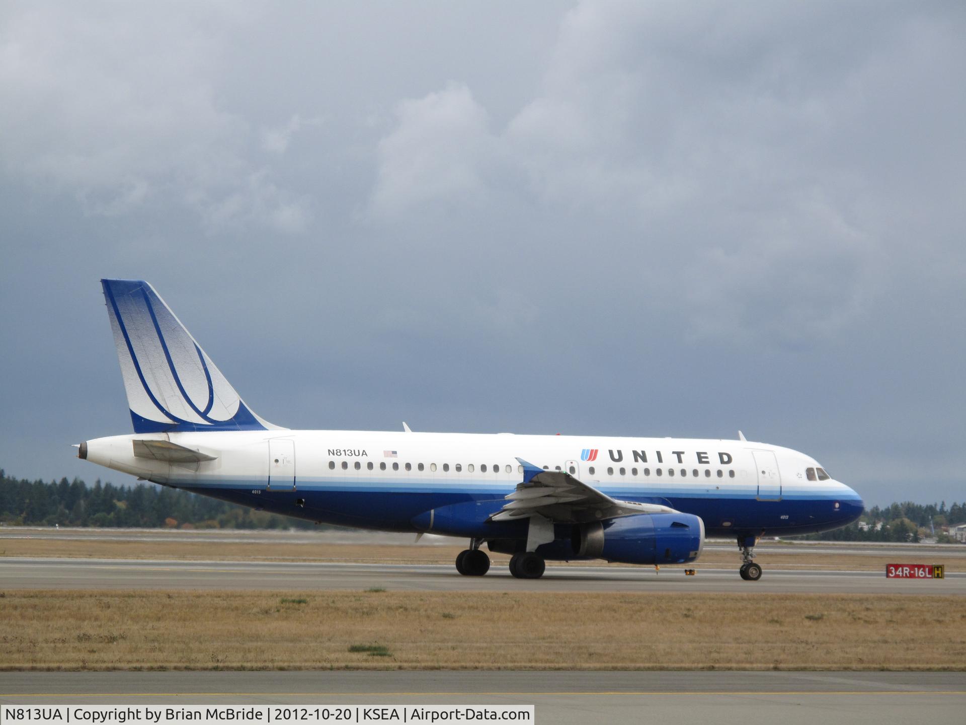N813UA, 1998 Airbus A319-131 C/N 858, United Airlines. A319-131. N813UA cn 858. Seattle Tacoma - International (SEA KSEA). Image © Brian McBride. 20 October 2012