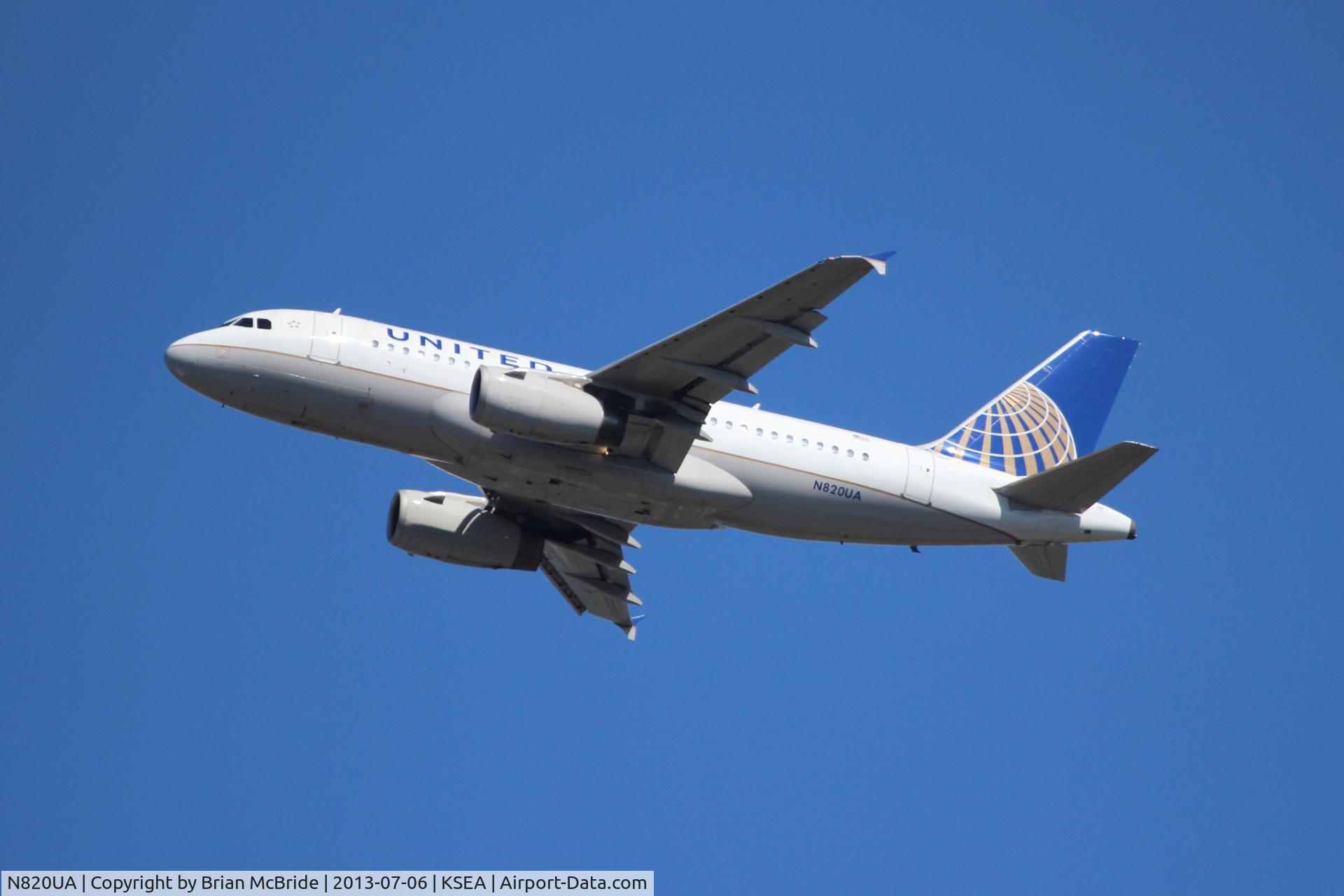 N820UA, 1998 Airbus A319-131 C/N 898, United Airlines. A319-131. N820UA cn 898. Seattle Tacoma - International (SEA KSEA). Image © Brian McBride. 06 July 2013