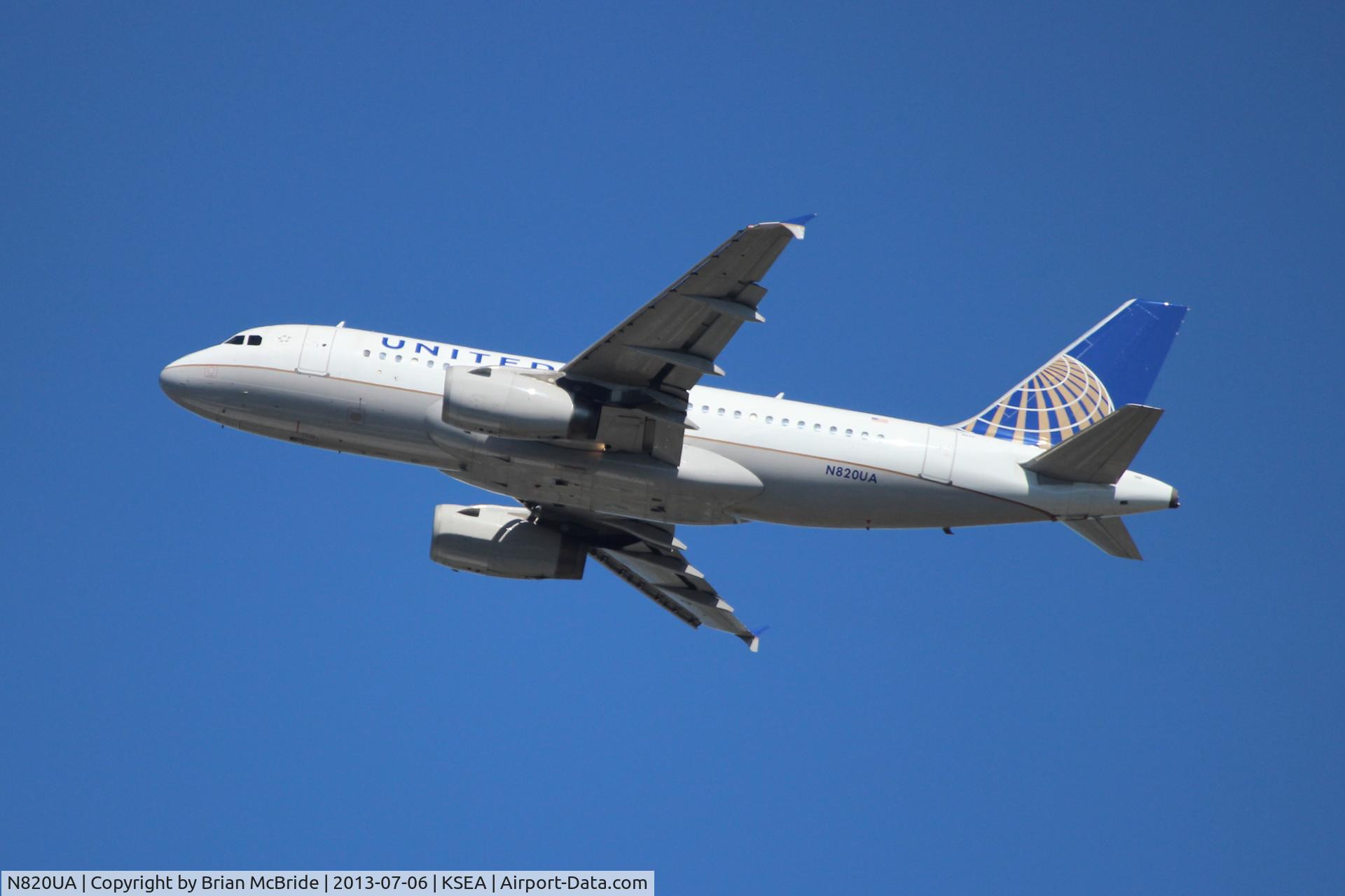 N820UA, 1998 Airbus A319-131 C/N 898, United Airlines. A319-131. N820UA cn 898. Seattle Tacoma - International (SEA KSEA). Image © Brian McBride. 06 July 2013