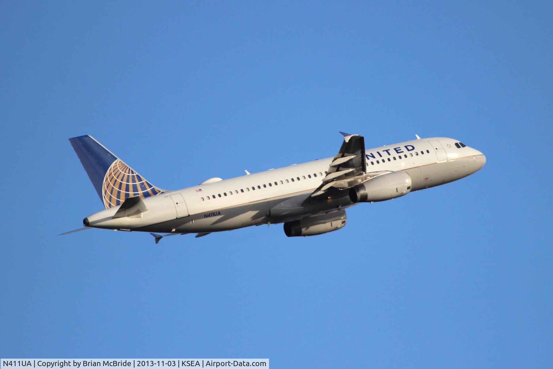 N411UA, 1994 Airbus A320-232 C/N 464, United Airlines. A320-232. N411UA 4711 cn 464. Seattle Tacoma - International (SEA KSEA). Image © Brian McBride. 03 November 2013