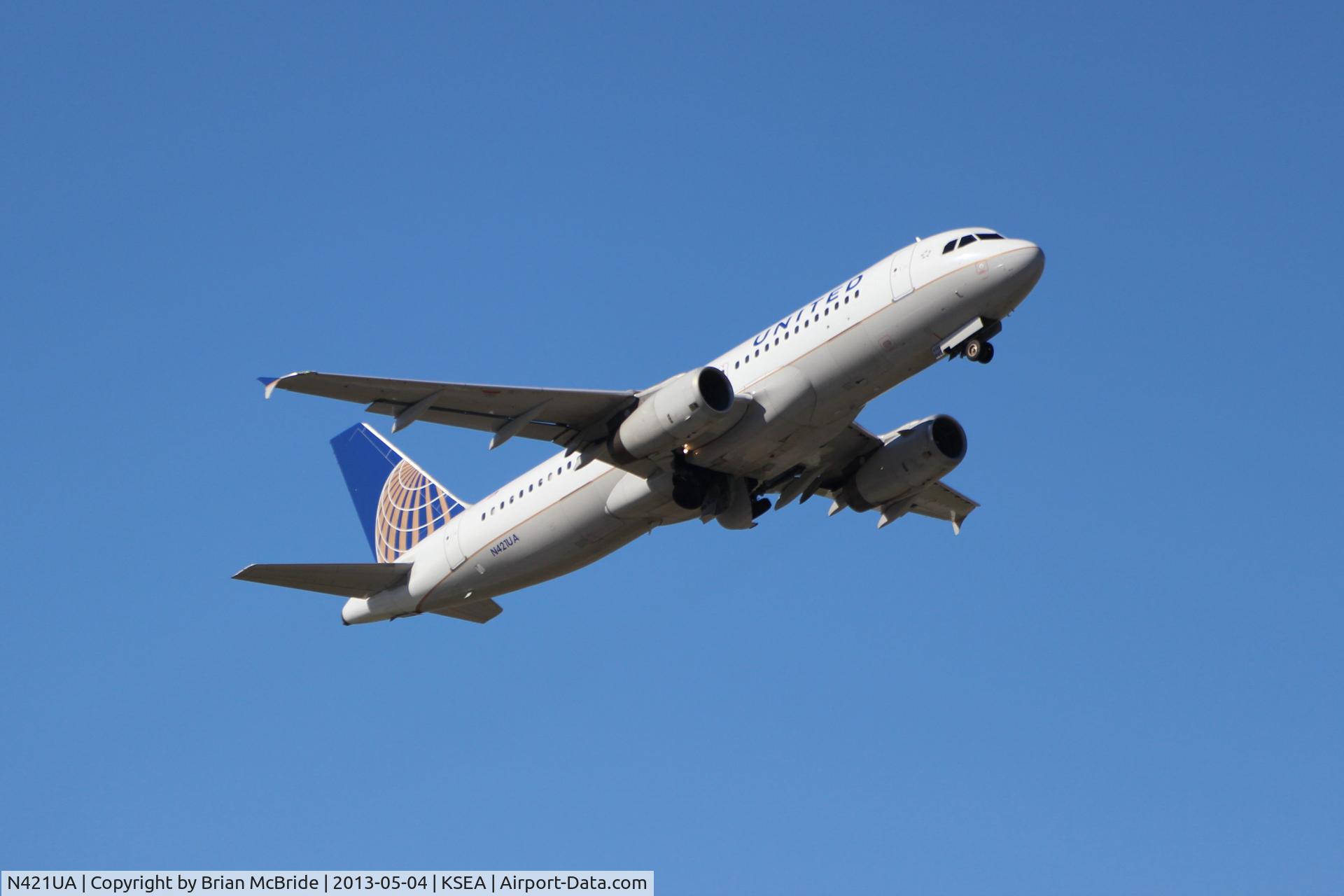 N421UA, 1994 Airbus A320-232 C/N 500, United Airlines. A320-232. N421UA 4621 cn 500. Seattle Tacoma - International (SEA KSEA). Image © Brian McBride. 04 May 2013