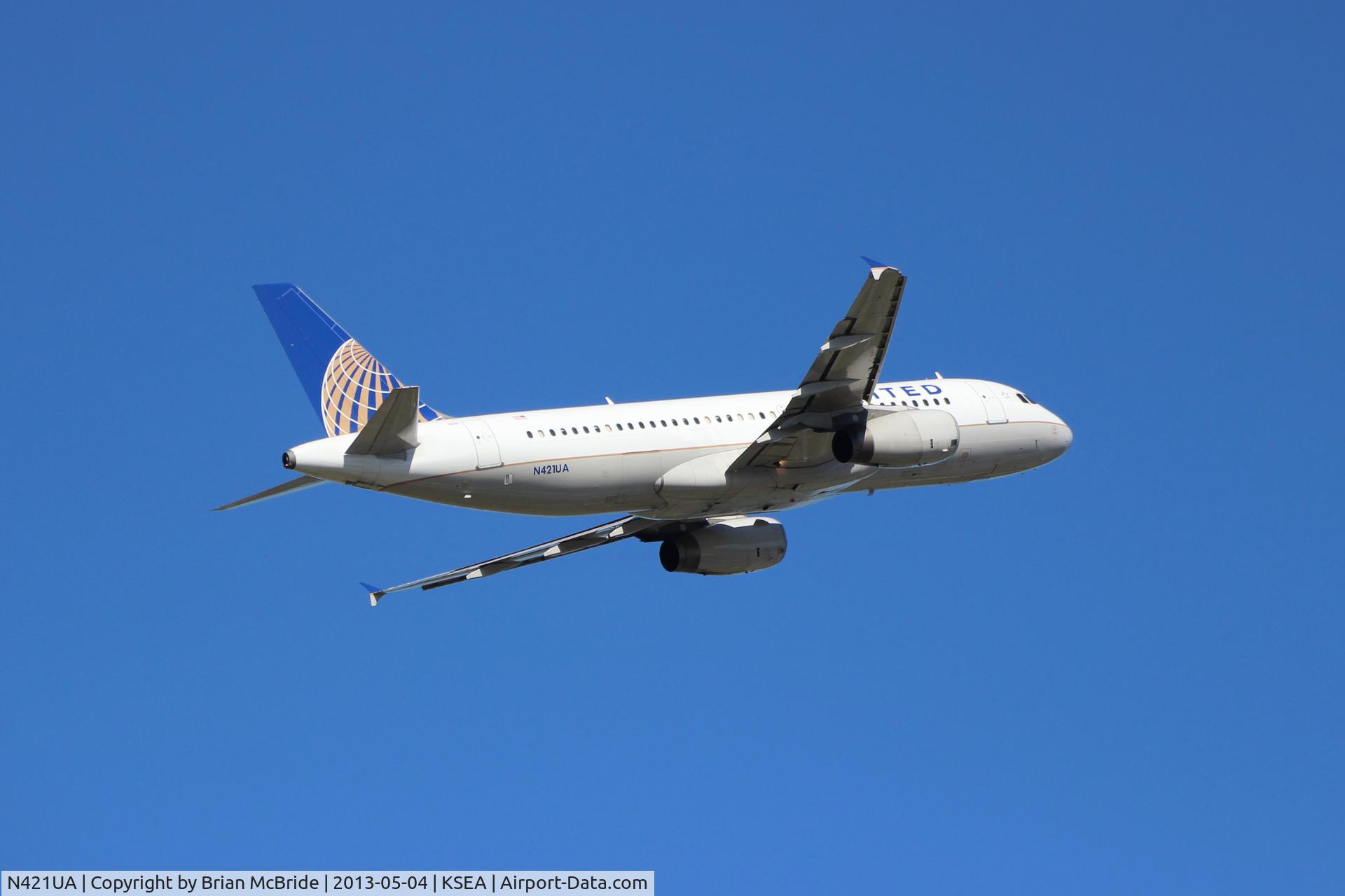 N421UA, 1994 Airbus A320-232 C/N 500, United Airlines. A320-232. N421UA 4621 cn 500. Seattle Tacoma - International (SEA KSEA). Image © Brian McBride. 04 May 2013
