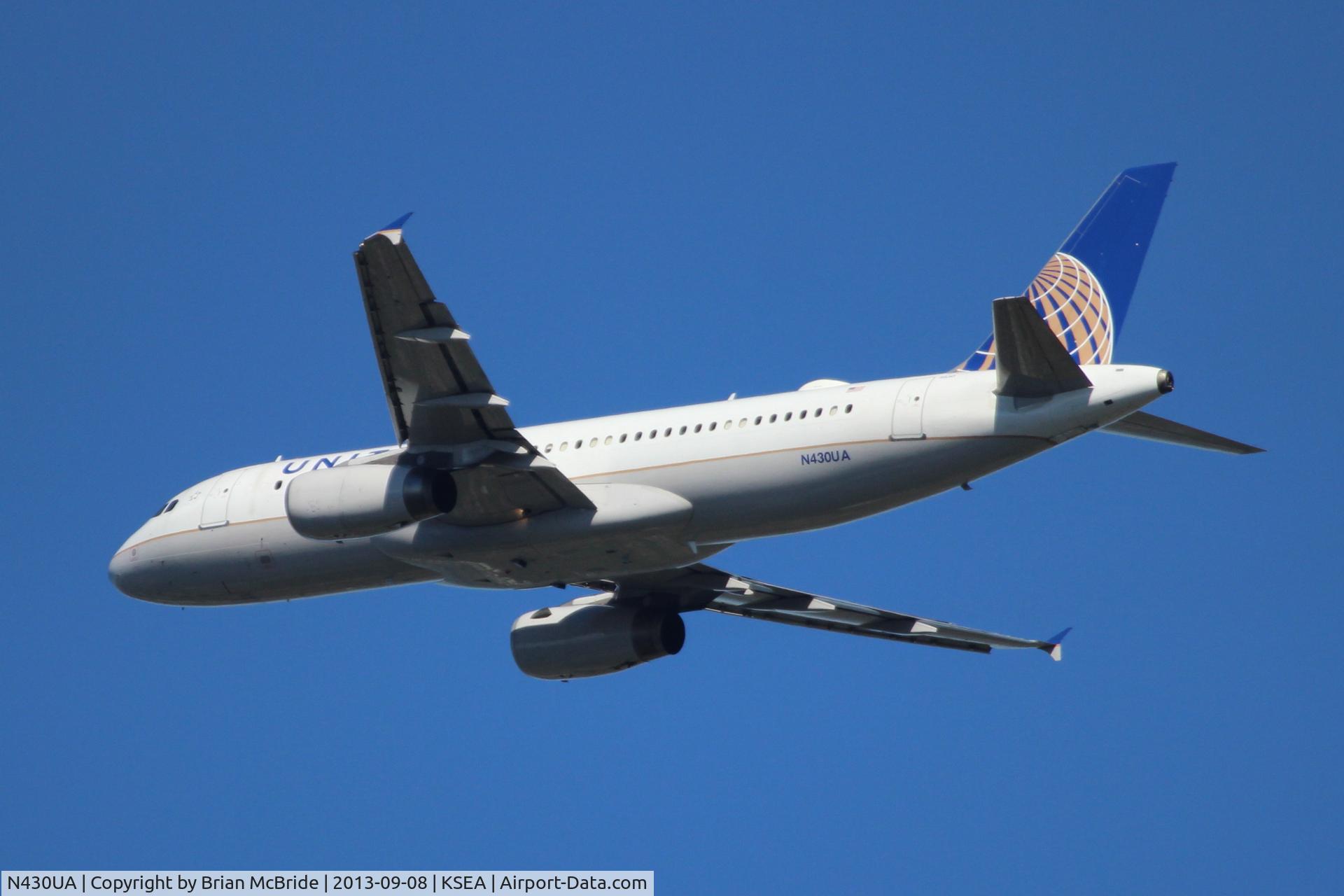N430UA, 1996 Airbus A320-232 C/N 568, United Airlines. A320-232. N430UA cn 568. Seattle Tacoma - International (SEA KSEA). Image © Brian McBride. 08 September 2013