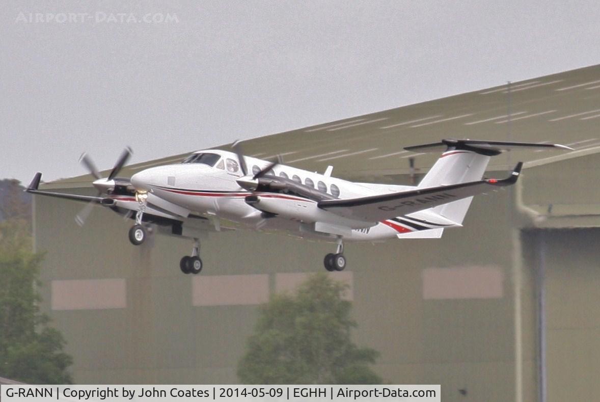 G-RANN, 2013 Beech B300 King Air King Air C/N FL-899, Departing from Cega