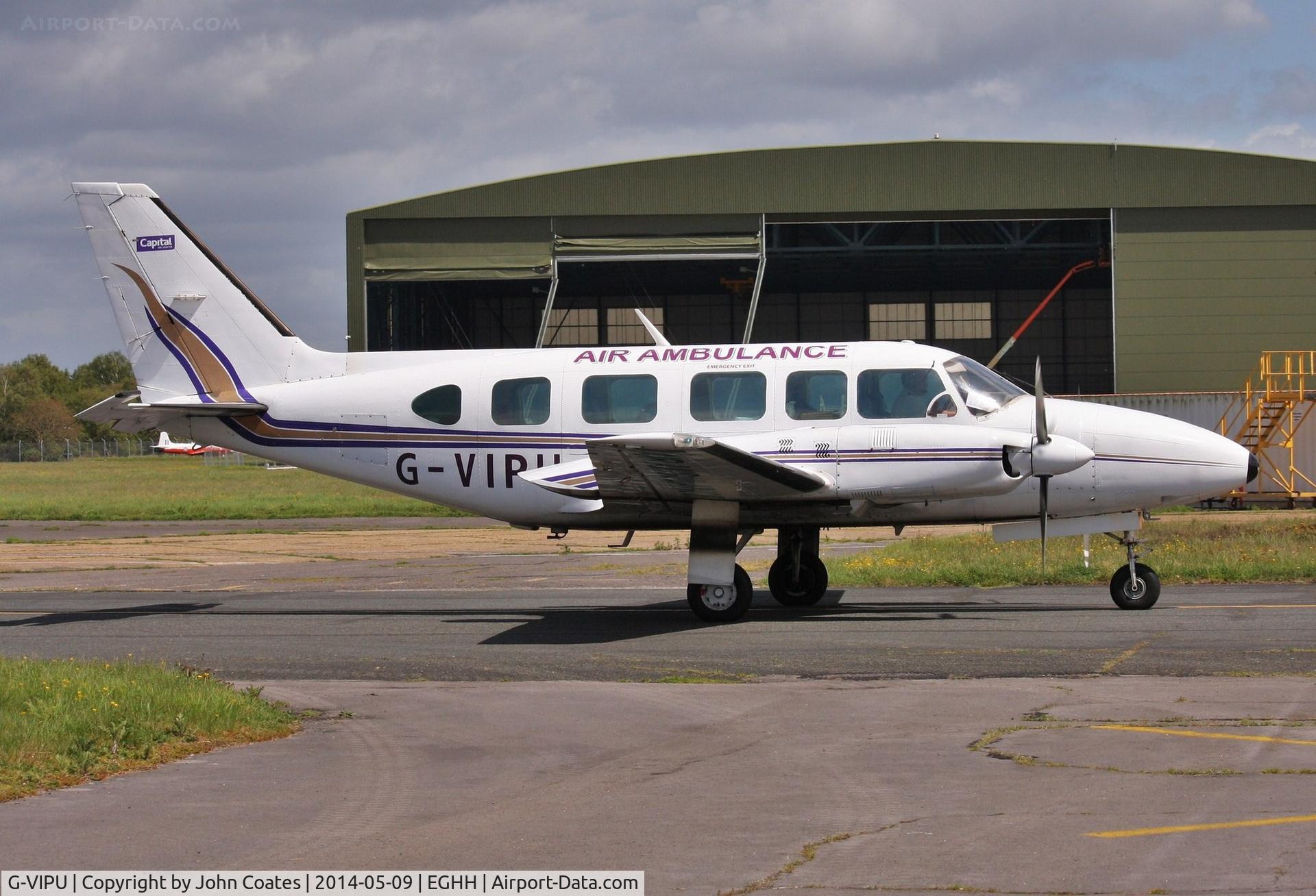 G-VIPU, 1981 Piper PA-31-350 Navajo Chieftain Chieftain C/N 31-8152115, Taxiing to depart