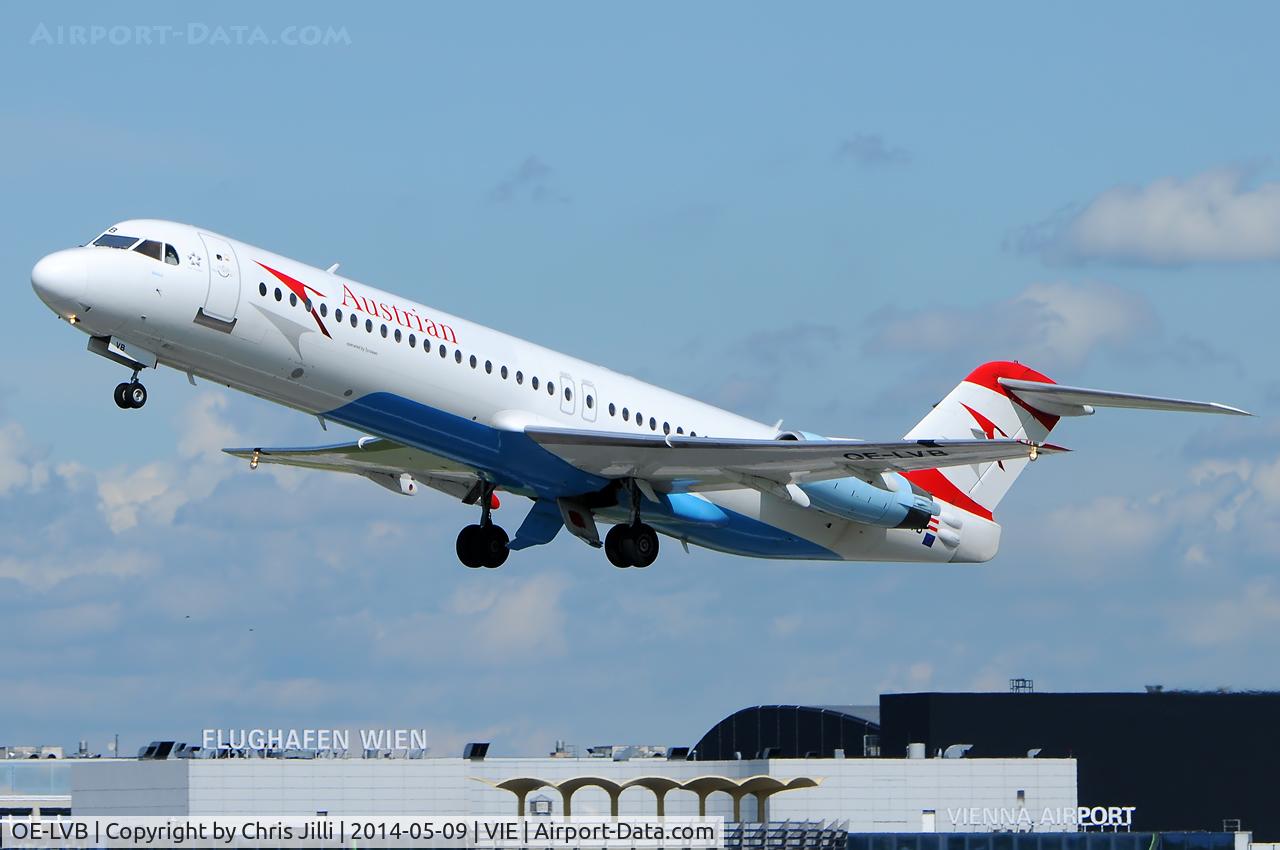 OE-LVB, 1994 Fokker 100 (F-28-0100) C/N 11502, Austrian Airlines