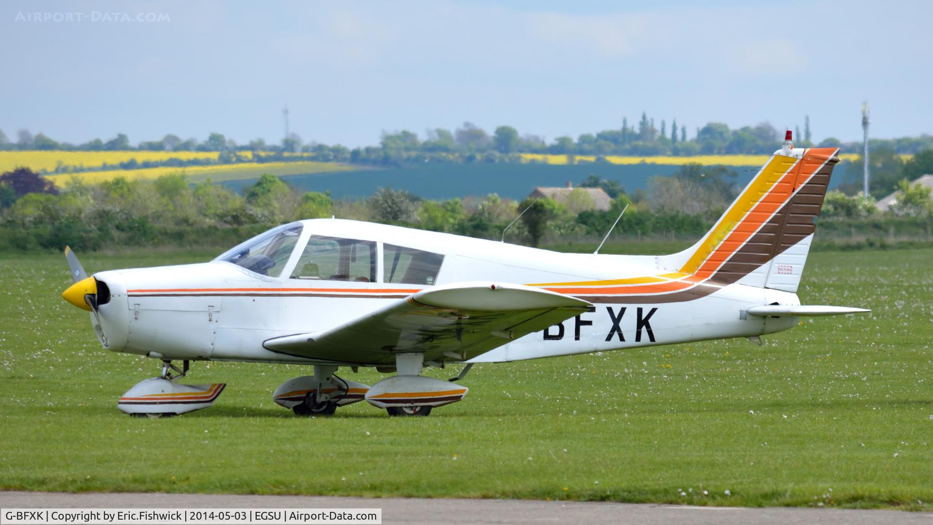 G-BFXK, 1973 Piper PA-28-140 Cherokee C/N 28-7325387, 1. G-BFXK visiting Duxford Airfield.