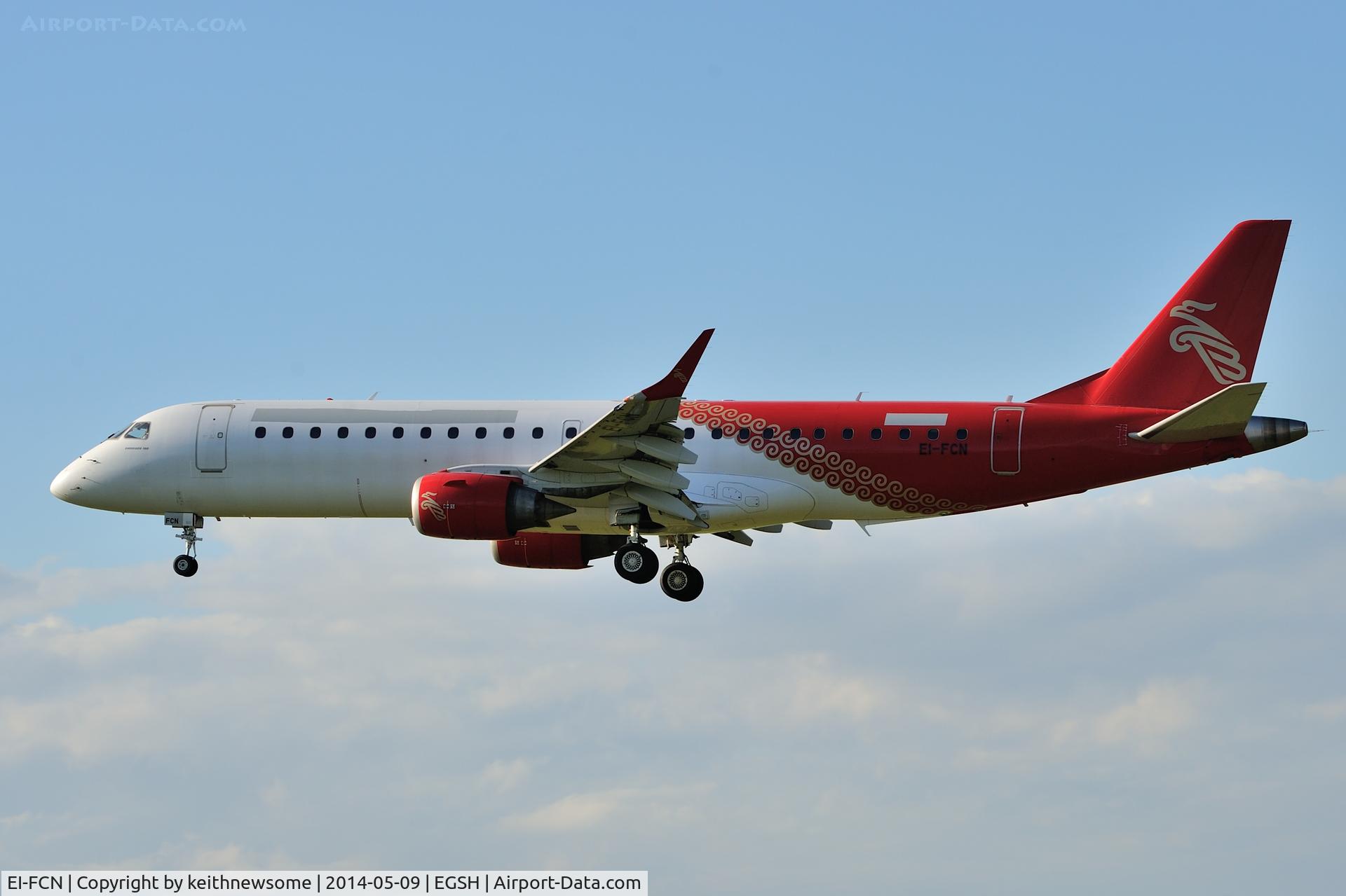 EI-FCN, 2009 Embraer 190LR (ERJ-190-100LR) C/N 19000263, Arriving for paint work !