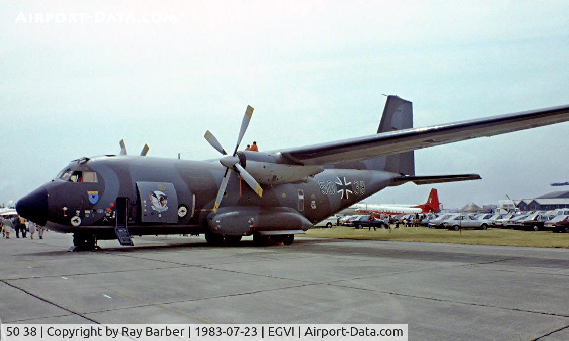 50 38, Transall C-160D C/N D60, Aerospatiale C-160D Transall [60] (German Air Force) RAF Greenham Common~G 23/07/1983. Taken from a slide.