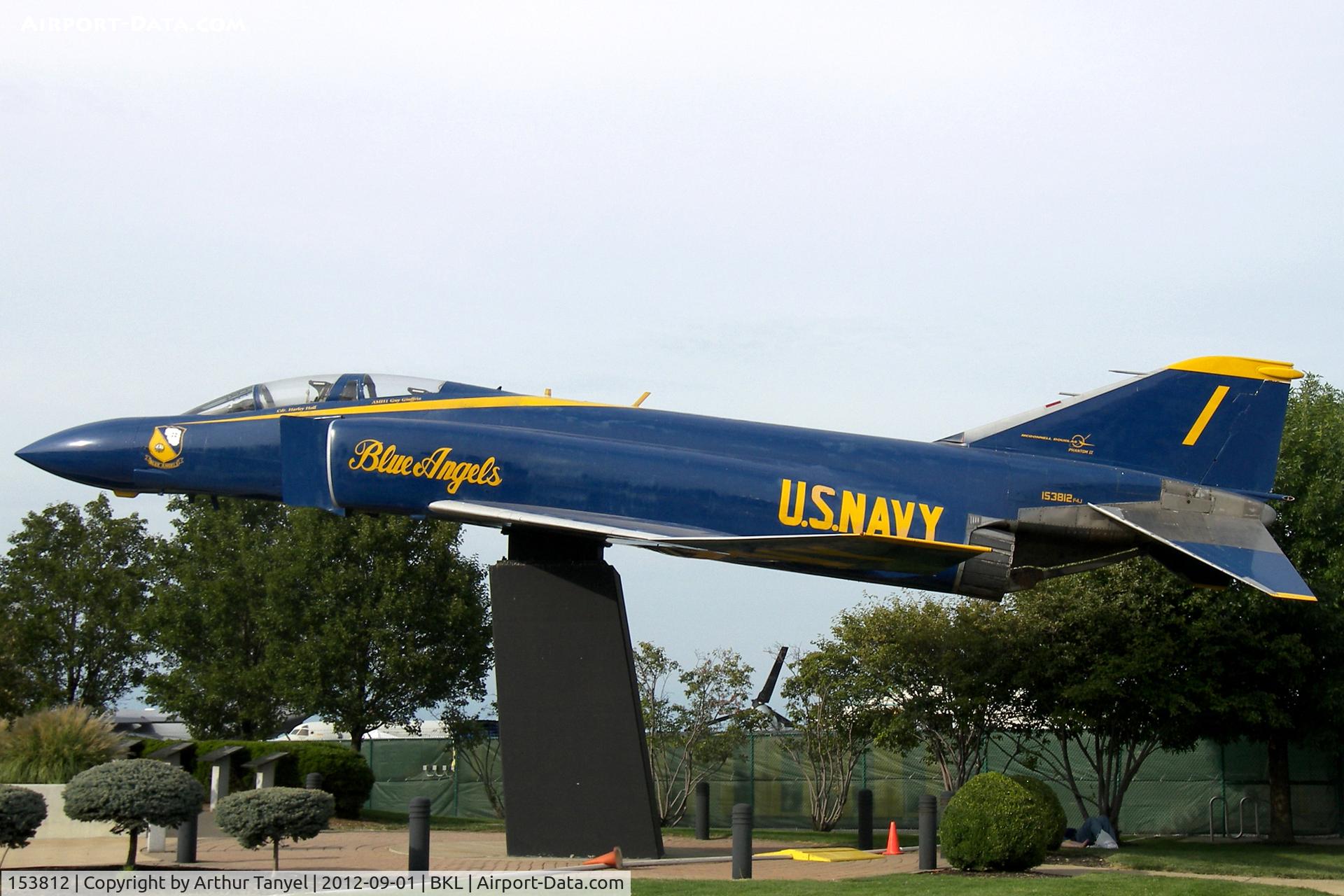153812, McDonnell F-4J Phantom II C/N 2034, On display in front of BKL