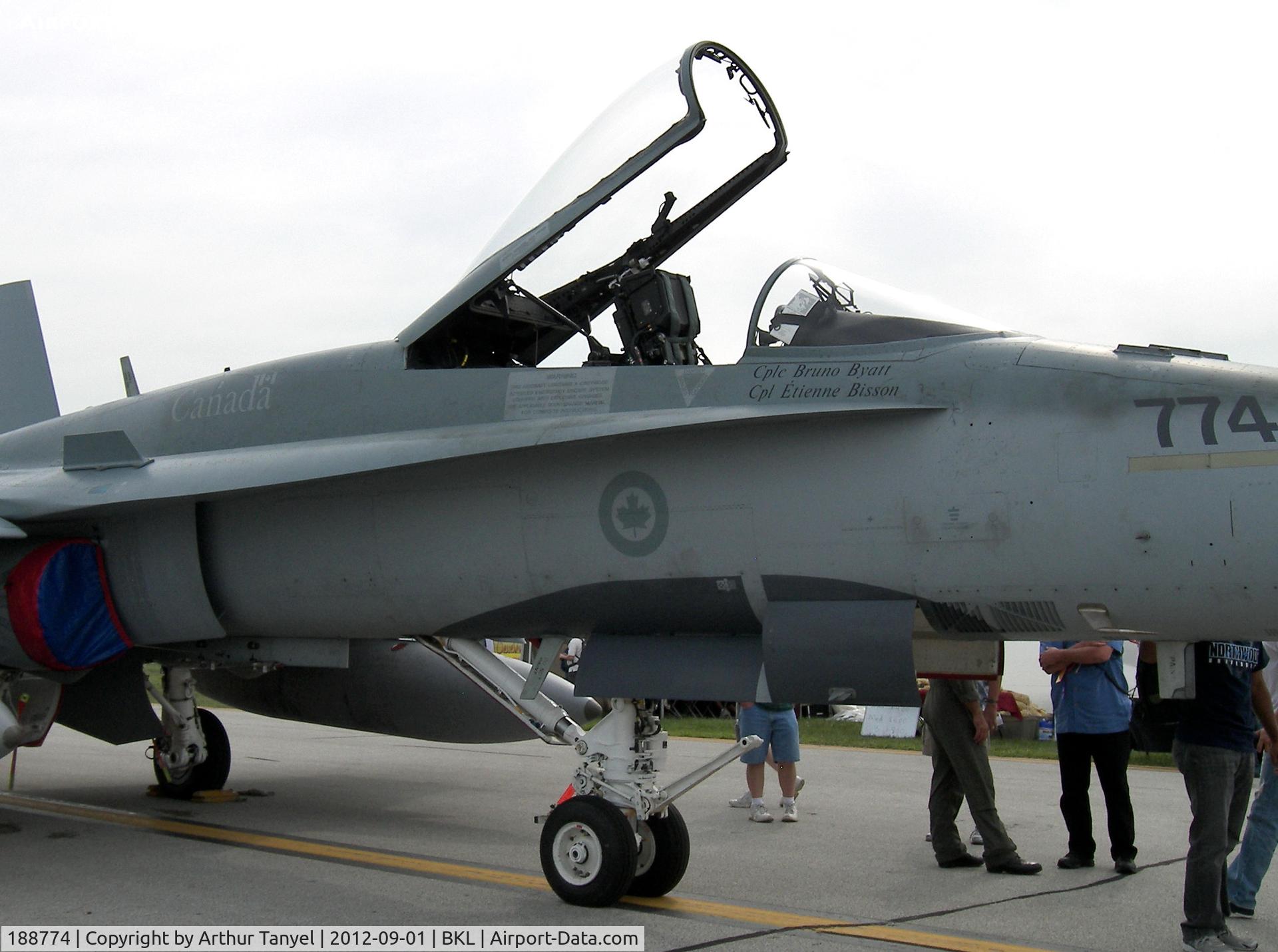 188774, 1986 McDonnell Douglas CF-188A Hornet C/N 0512/A423, On display @ Cleveland National Airshow