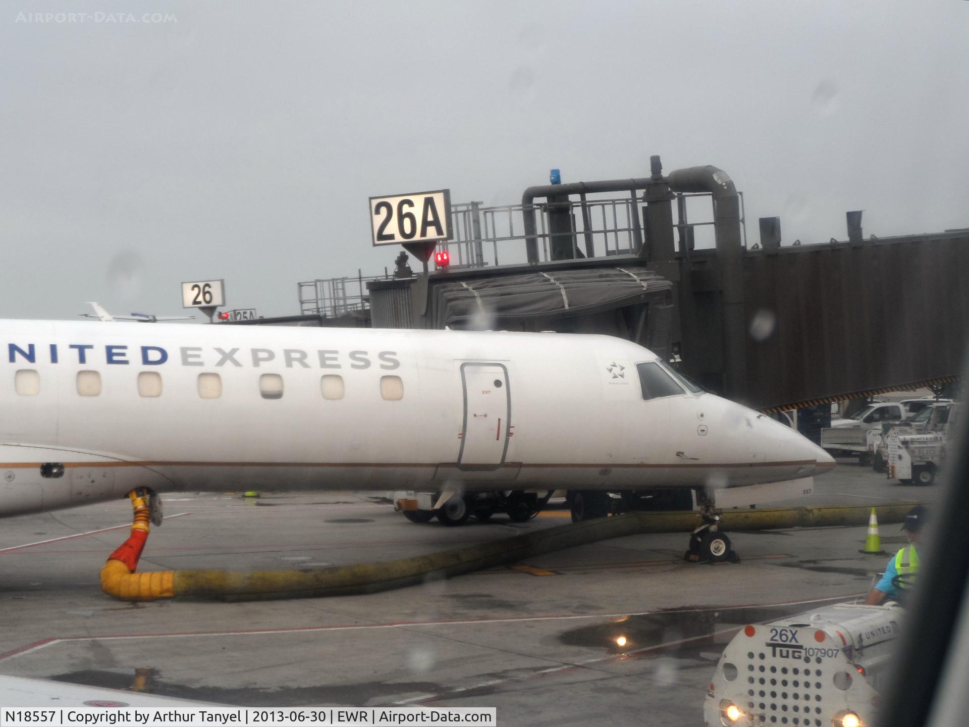N18557, 2002 Embraer ERJ-145LR (EMB-145LR) C/N 145596, @ gate @ EWR