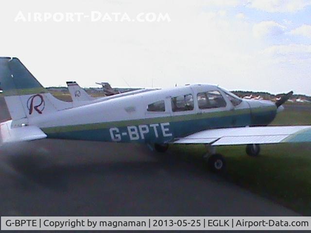 G-BPTE, 1976 Piper PA-28-181 Cherokee Archer II C/N 28-7690178, At blackbushe - on ramp