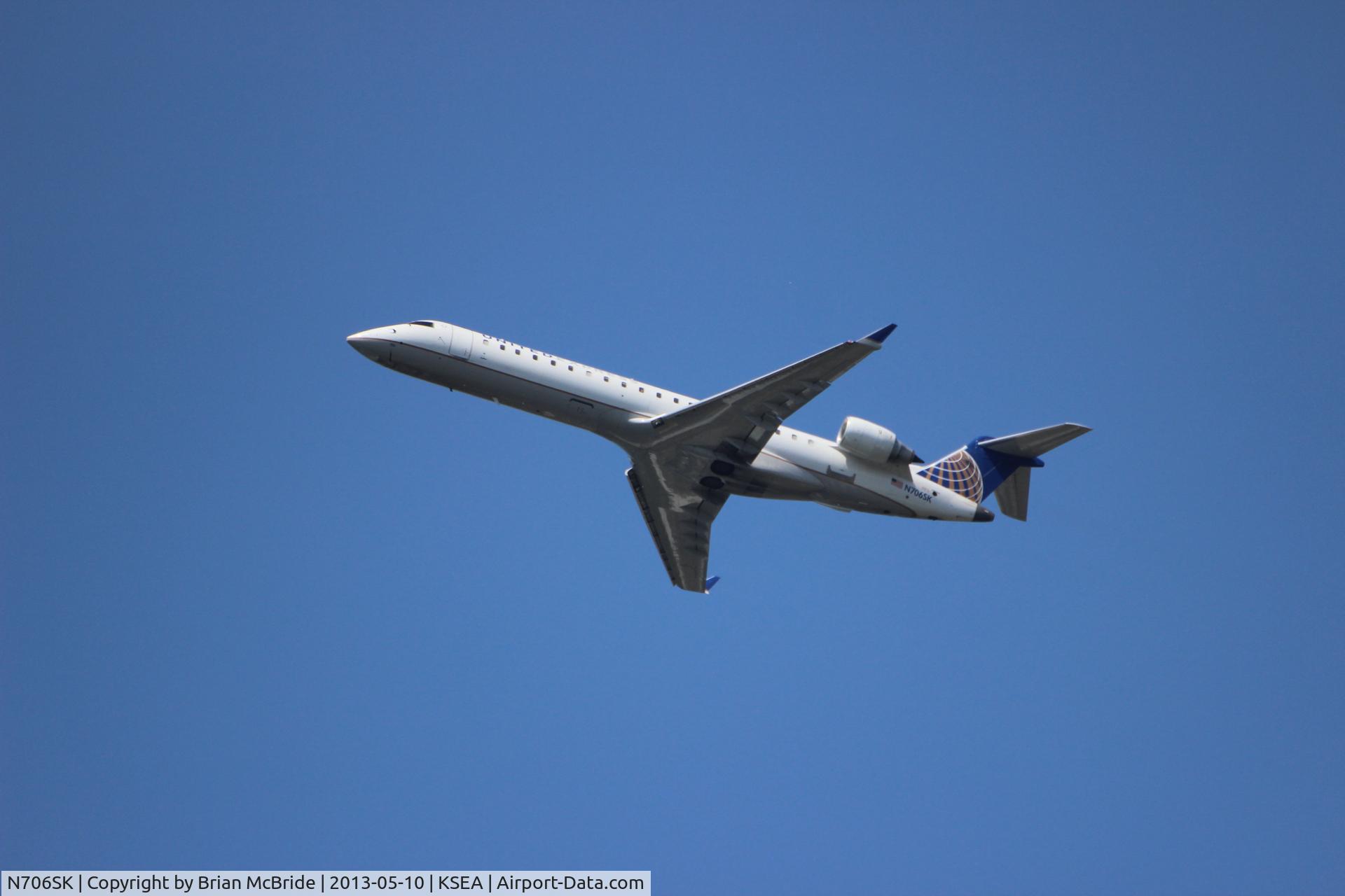 N706SK, 2004 Bombardier CRJ-701 (CL-600-2C10) Regional Jet C/N 10149, United Express (SkyWest Airlines). Canadair CL-600-2C10 Regional Jet CRJ-700. N706SK cn 10149. Seattle Tacoma - International (SEA KSEA). Image © Brian McBride. 10 May 2013
