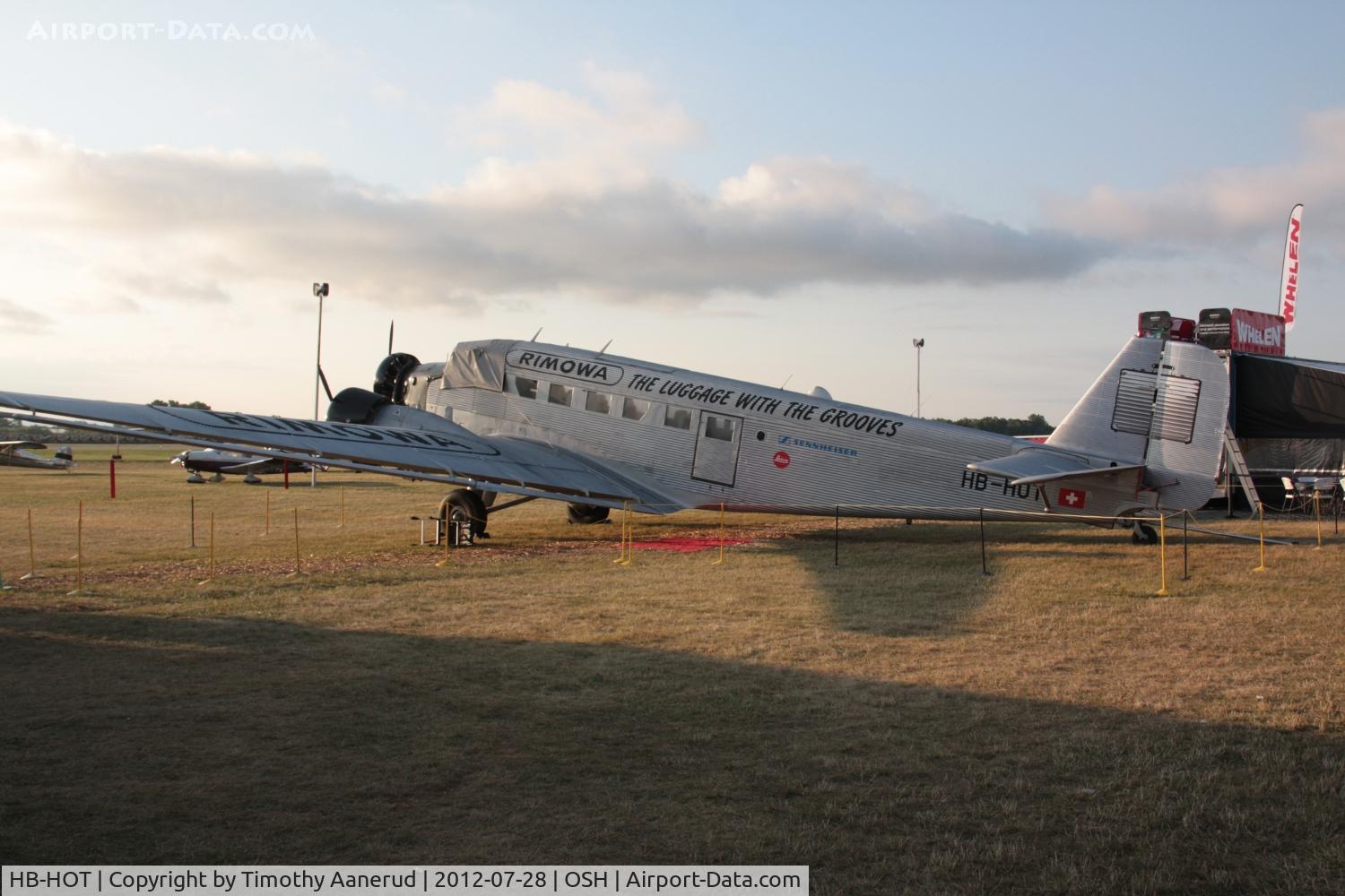 HB-HOT, 1939 Junkers Ju-52/3m g4e C/N 6595, 1939 Junkers Ju-52/3mg4e, c/n: 6595