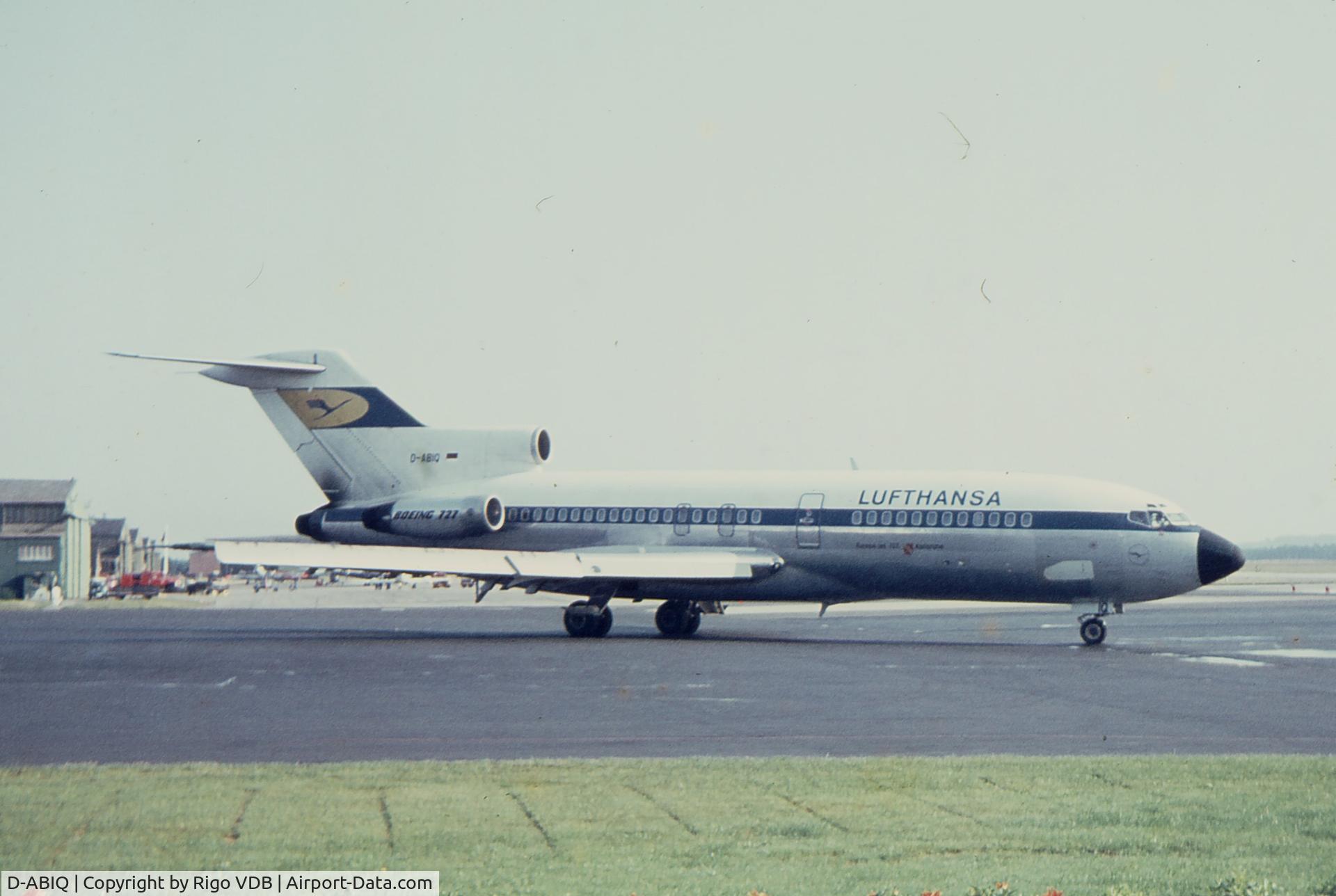 D-ABIQ, 1965 Boeing 727-30 C/N 18371, Late Sixties.