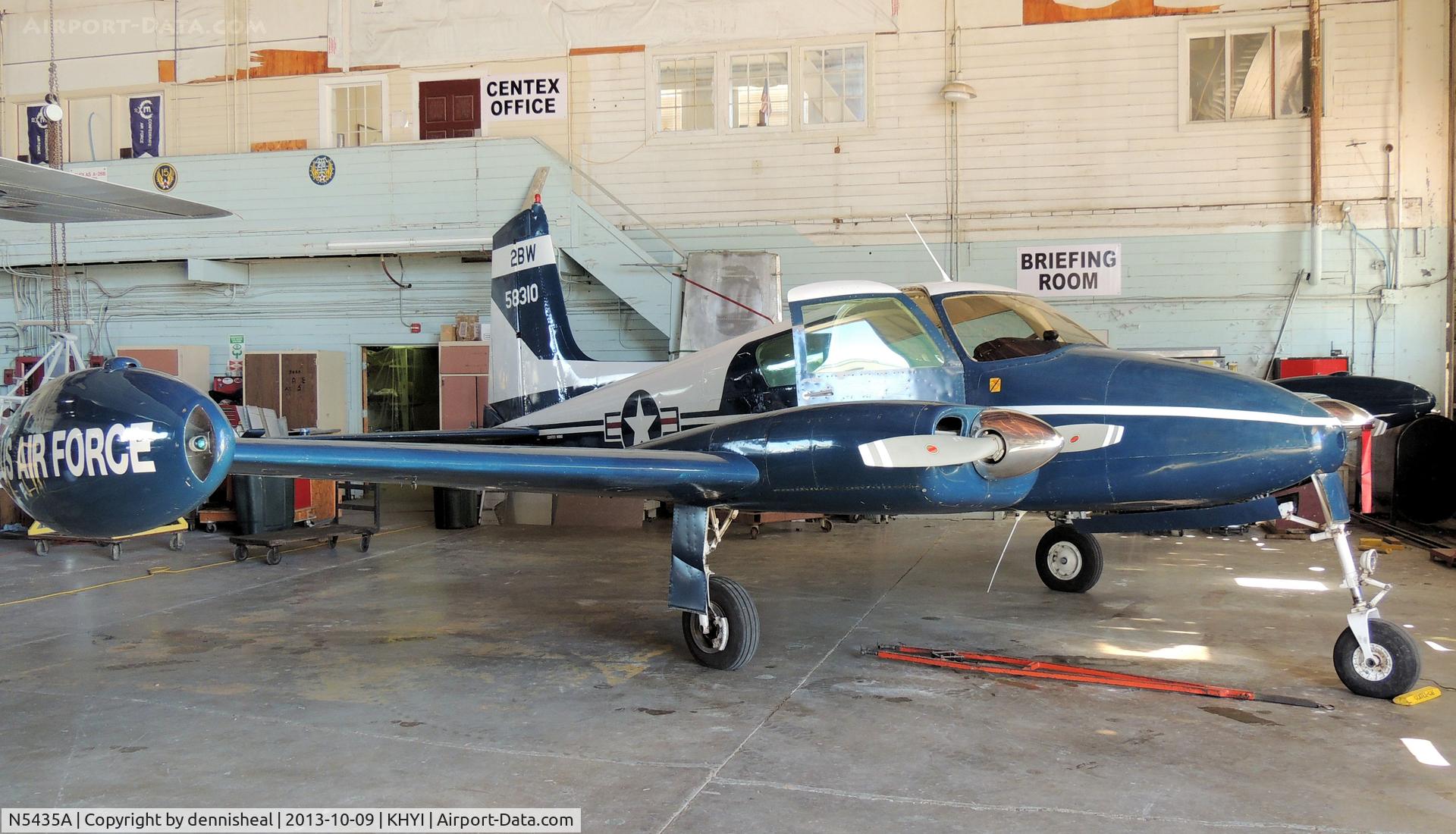 N5435A, 1958 Cessna 310B C/N 35635, 1958 CESSNA 310B AT COMMEMORATIVE AIR FORCE HANGER AT SAN MARCOS TEXAS