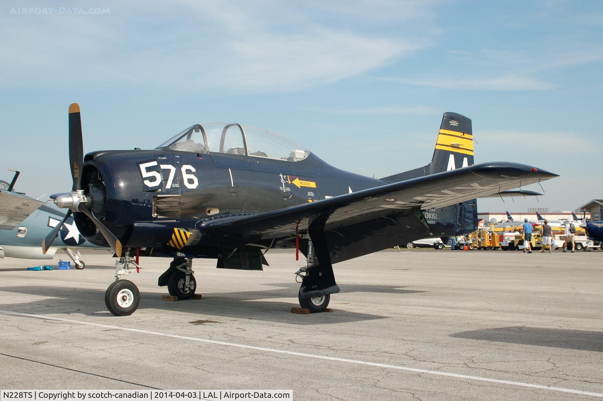 N228TS, 1954 North American T-28D Trojan C/N 200-422, 1954 North American NA-200, N228TS, at 2014 Sun n Fun, Lakeland Linder Regional Airport, Lakeland, FL