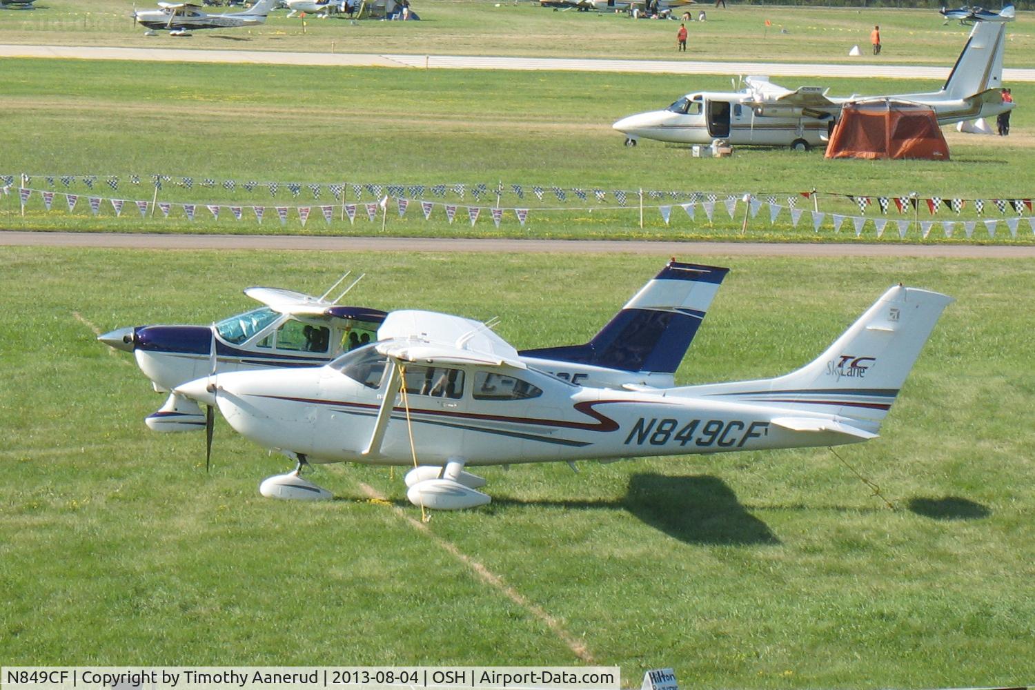 N849CF, 2002 Cessna T182T Turbo Skylane C/N T18208149, 2002 Cessna T182T, c/n: T18208149.  Hilton ramp