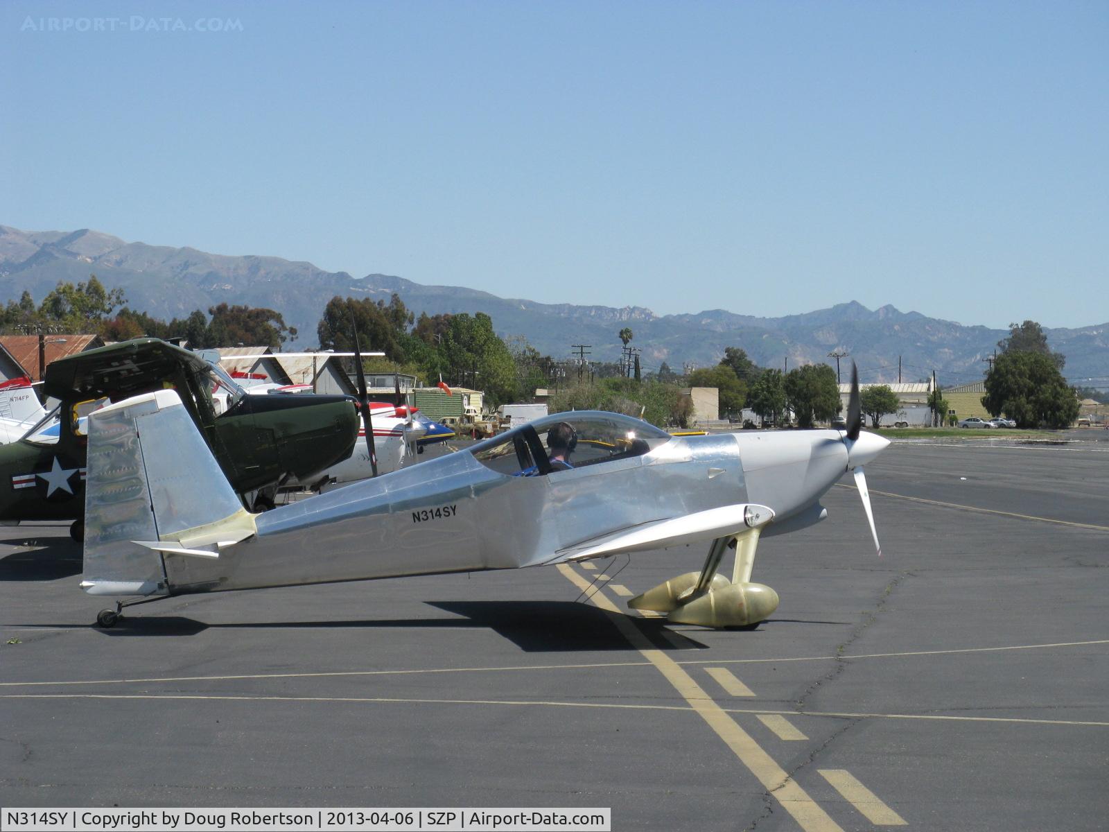 N314SY, 2013 Vans RV-7 C/N 72973, 2013 Deas VAN's RV-7, Lycoming IO-360-B1B 180 Hp, taxi