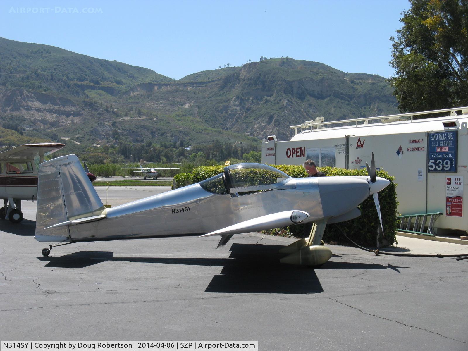 N314SY, 2013 Vans RV-7 C/N 72973, 2013 Deas VAN's RV-7, Lycoming IO-360-B1B 180 Hp, at fuel dock