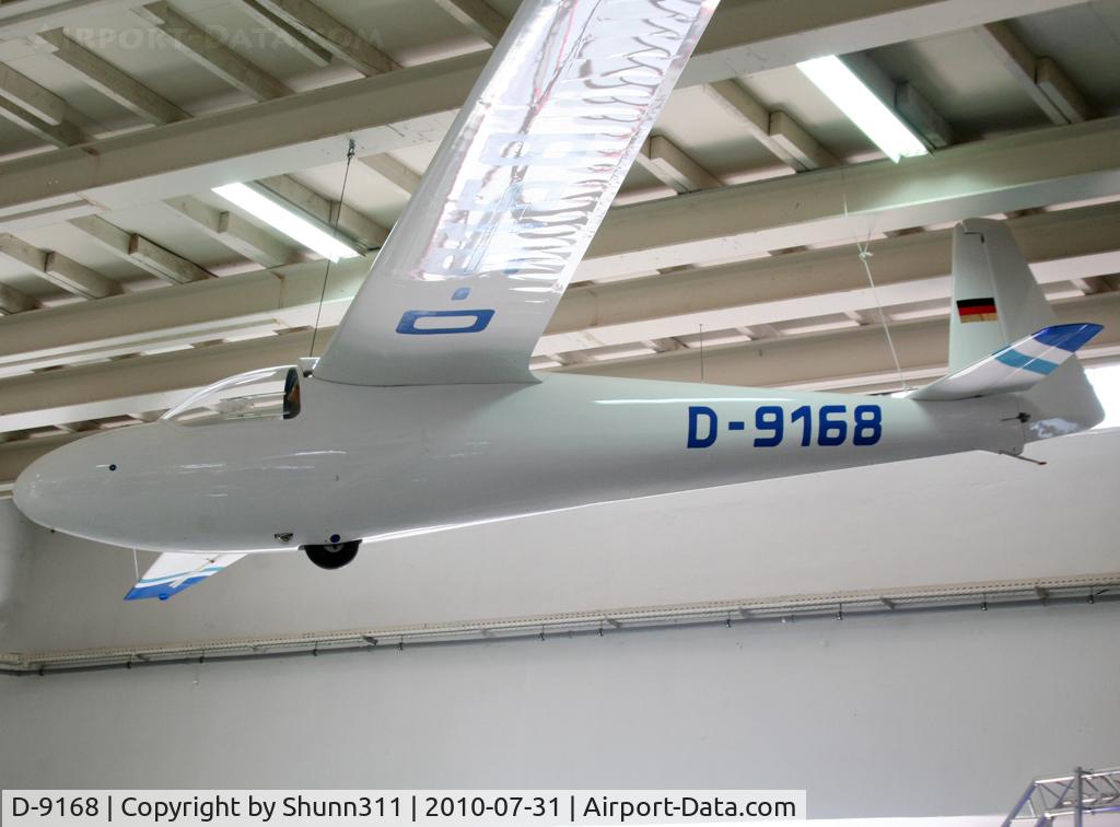 D-9168, Schleicher Ka-6CR Rhonsegler C/N 6248, Preserved inside Speyer Museum
