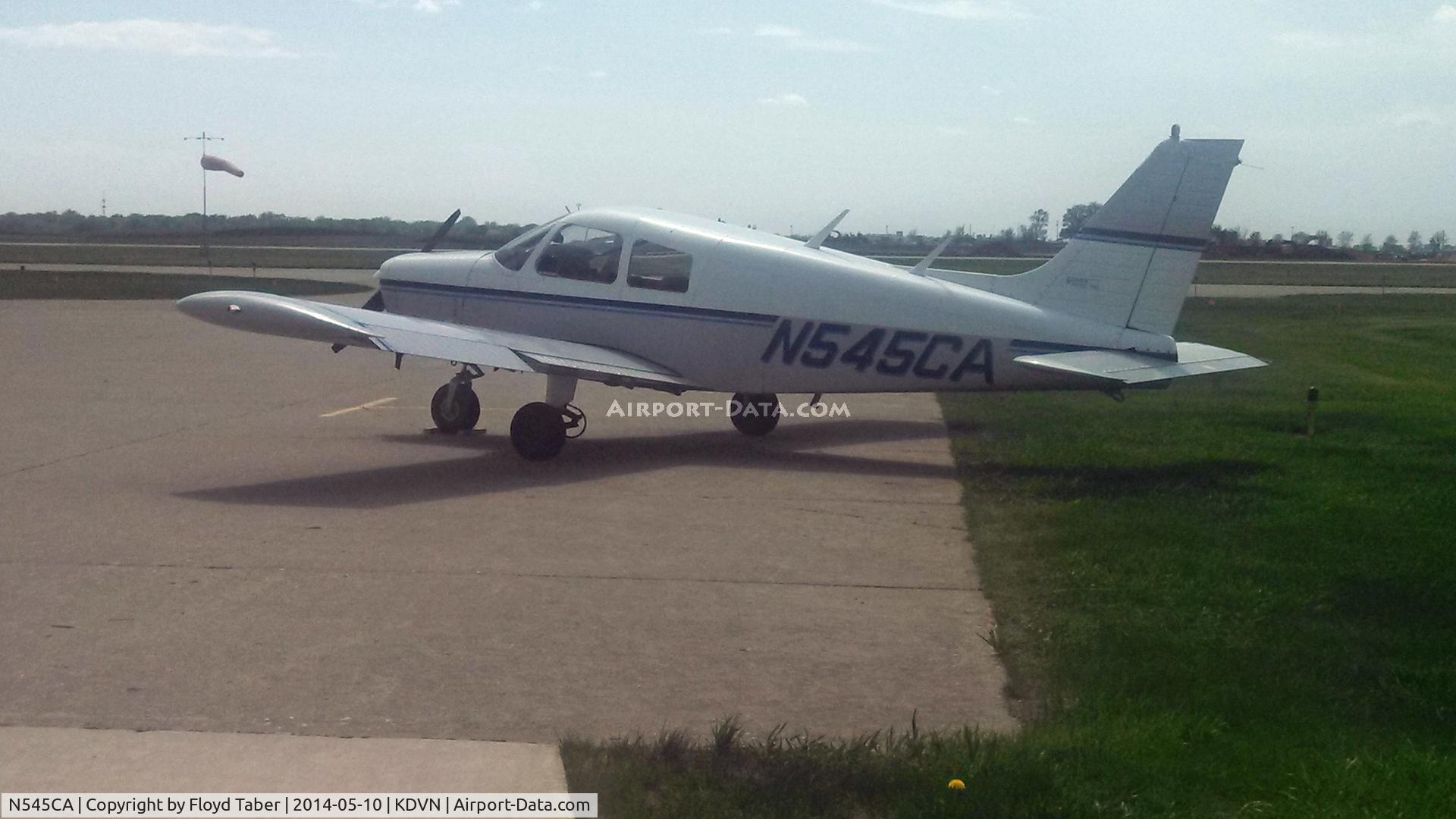 N545CA, Piper PA-28-140 C/N 28-7725136, Sitting on the ramp after an instructional flight