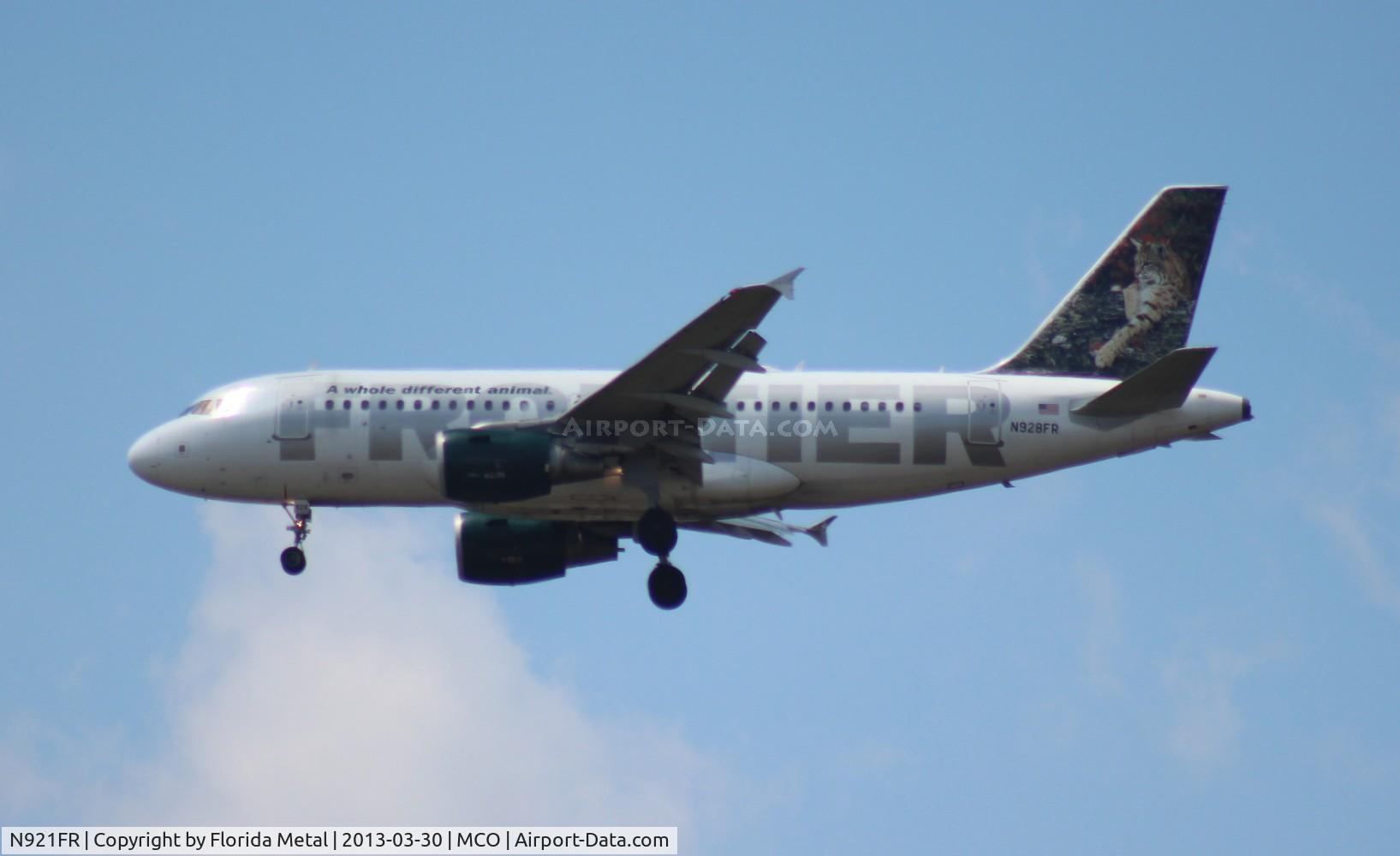 N921FR, 2003 Airbus A319-111 C/N 2010, Frontier Fritz Mountain Goat A319