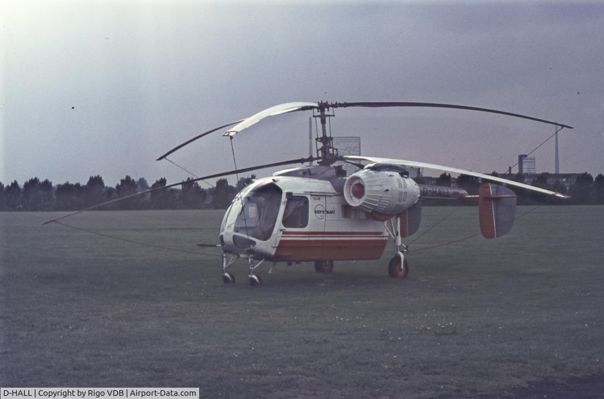 D-HALL, 1970 Kamov Ka-26 Hoodlum C/N 7001407, Farnborough, early seventies.