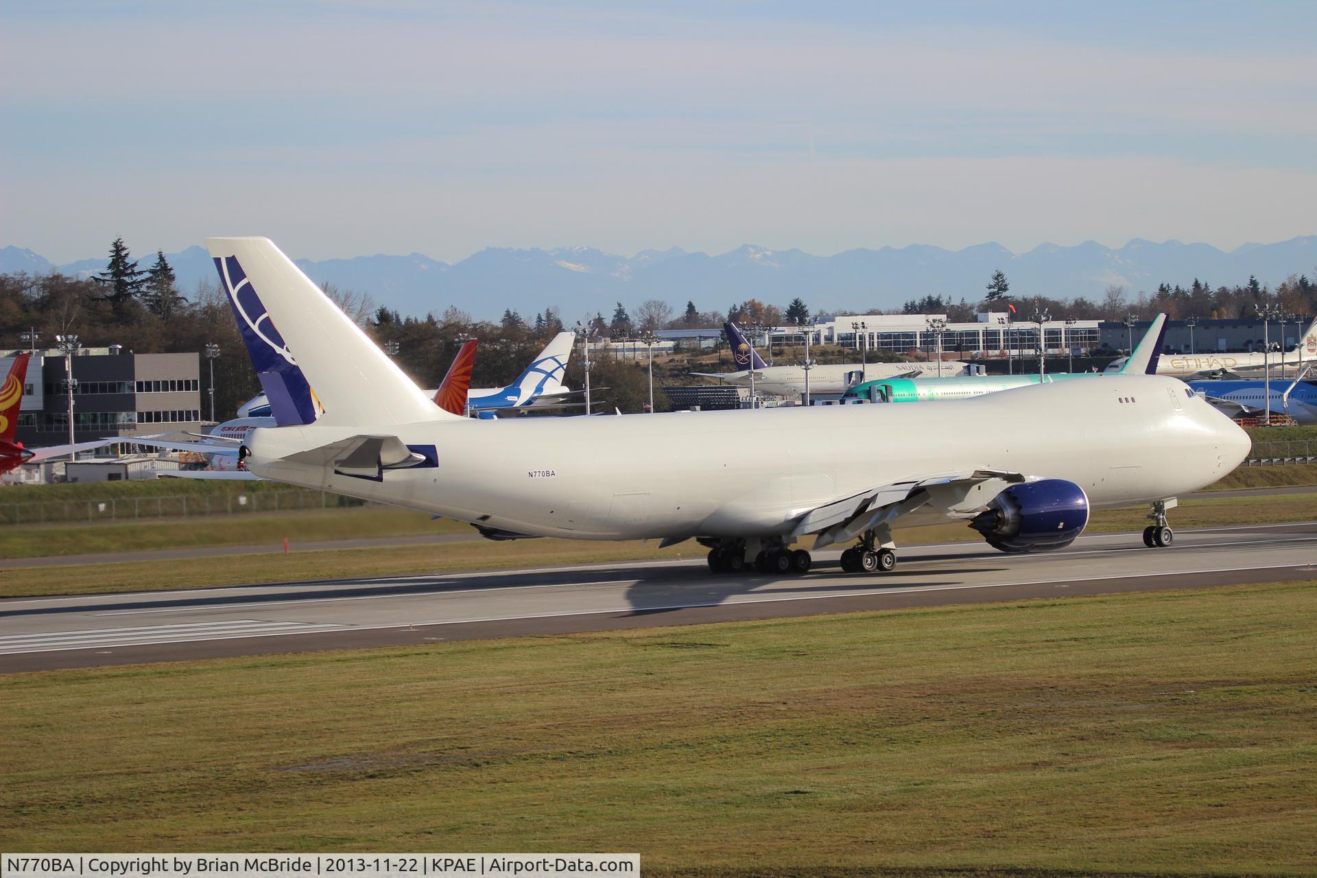 N770BA, 2011 Boeing 747-87UF C/N 37564, Atlas Air. 747-87UF. N770BA cn 37564 1437. Everett - Snohomish County Paine Field (PAE KPAE). Image © Brian McBride. 22 November 2013