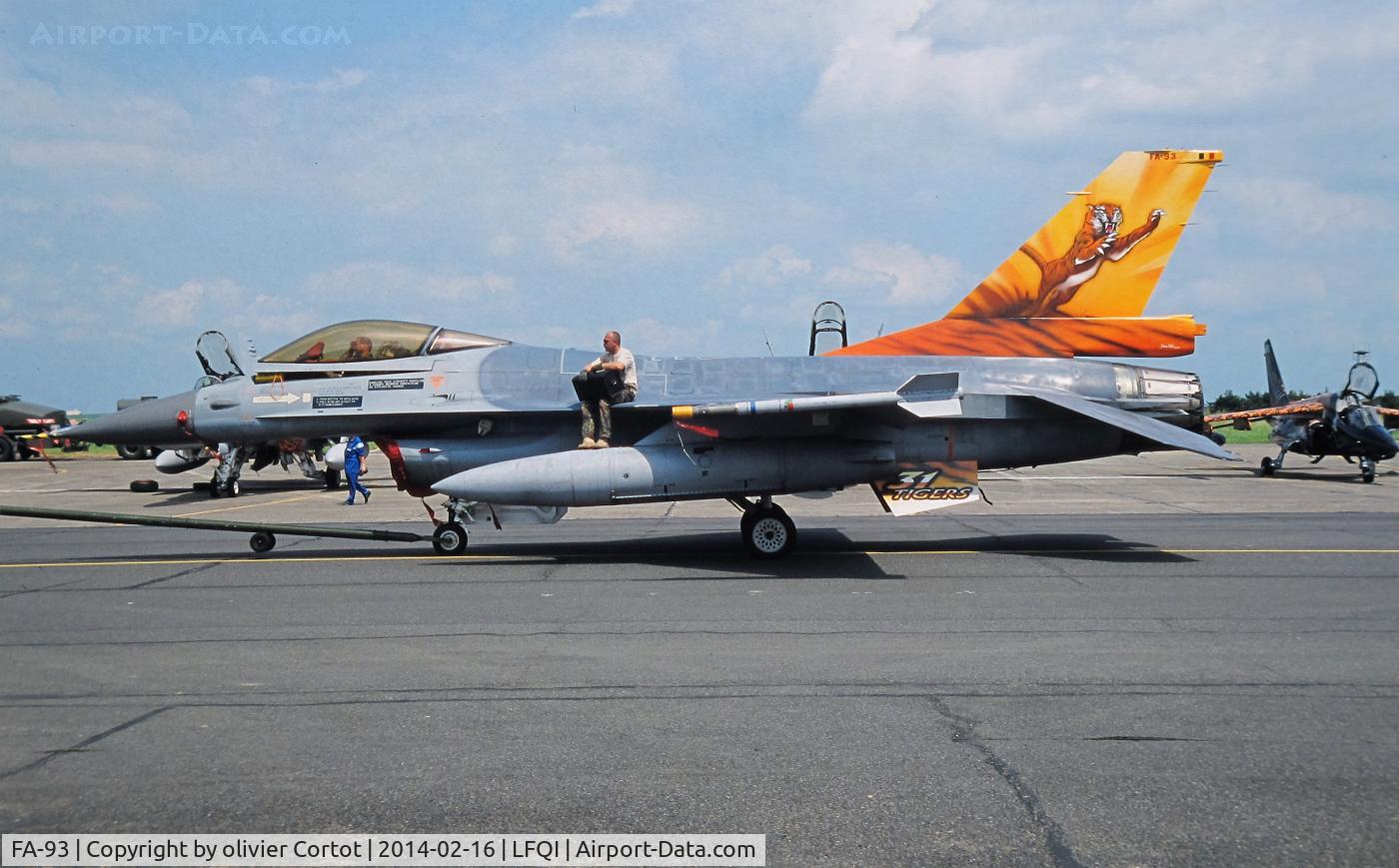 FA-93, 1980 SABCA F-16AM Fighting Falcon C/N 6H-93, Cambrai tiger meet 2003