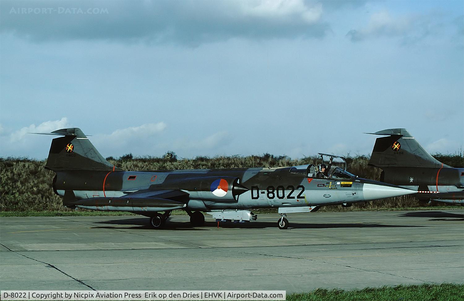 D-8022, Lockheed F-104G Starfighter C/N 683-8022, D-8022 is a Netherlands AF F-104G assigned to 312 sqn.