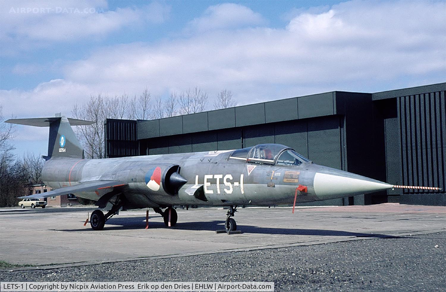 LETS-1, Lockheed (Fokker) F-104G Starfighter C/N 683-8203, actually a German AF F-104G, serialled 2455, this one became an instructional airframe with the Netherlkands AF.
