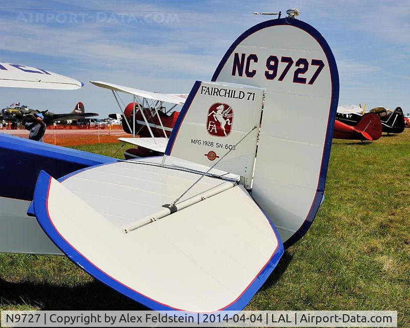 N9727, 1927 Fairchild 71 C/N 603, Sun-N-Fun 2014