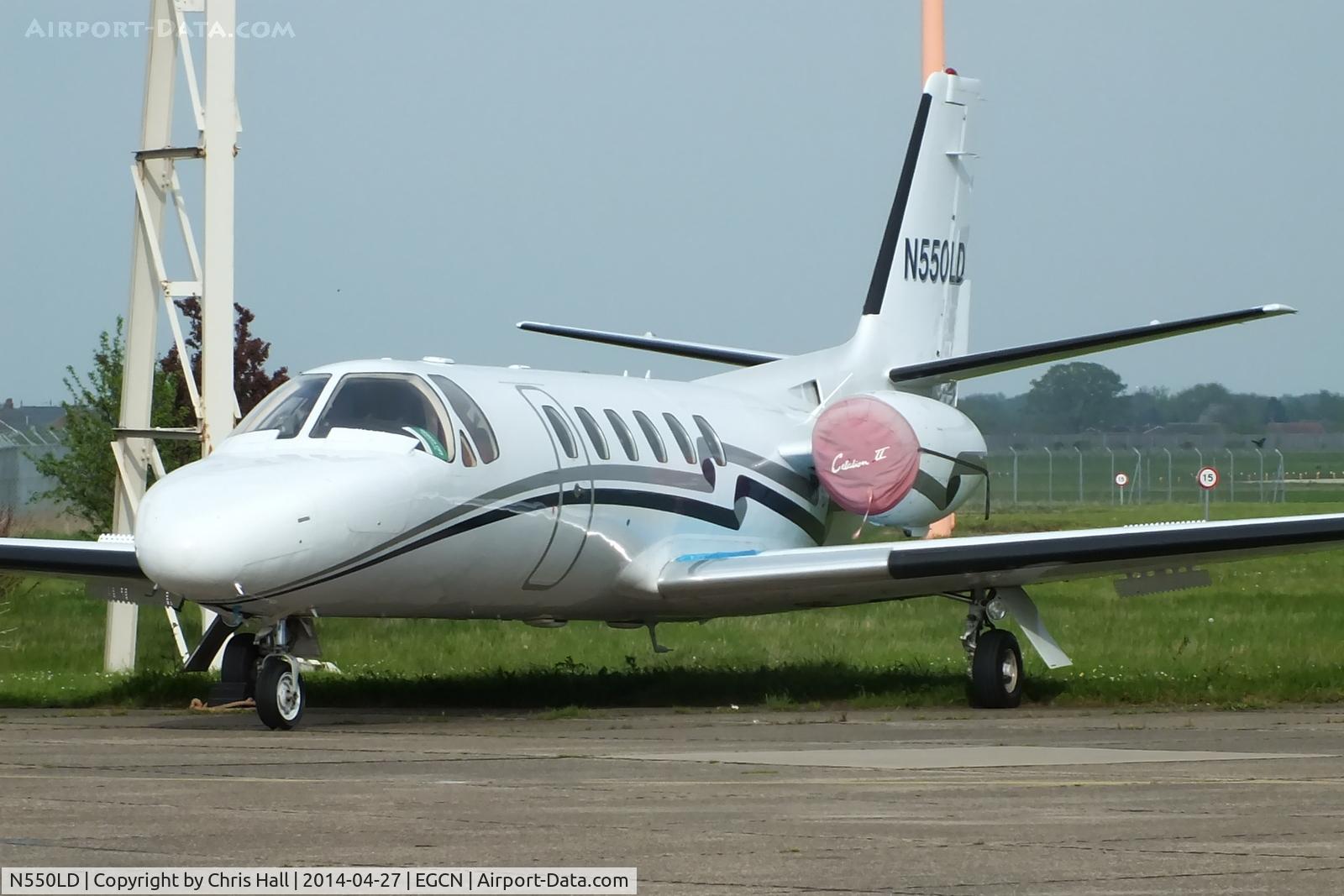 N550LD, 1982 Cessna 550 Citation C/N 550-0323, outside the Kinch Aviation hangar