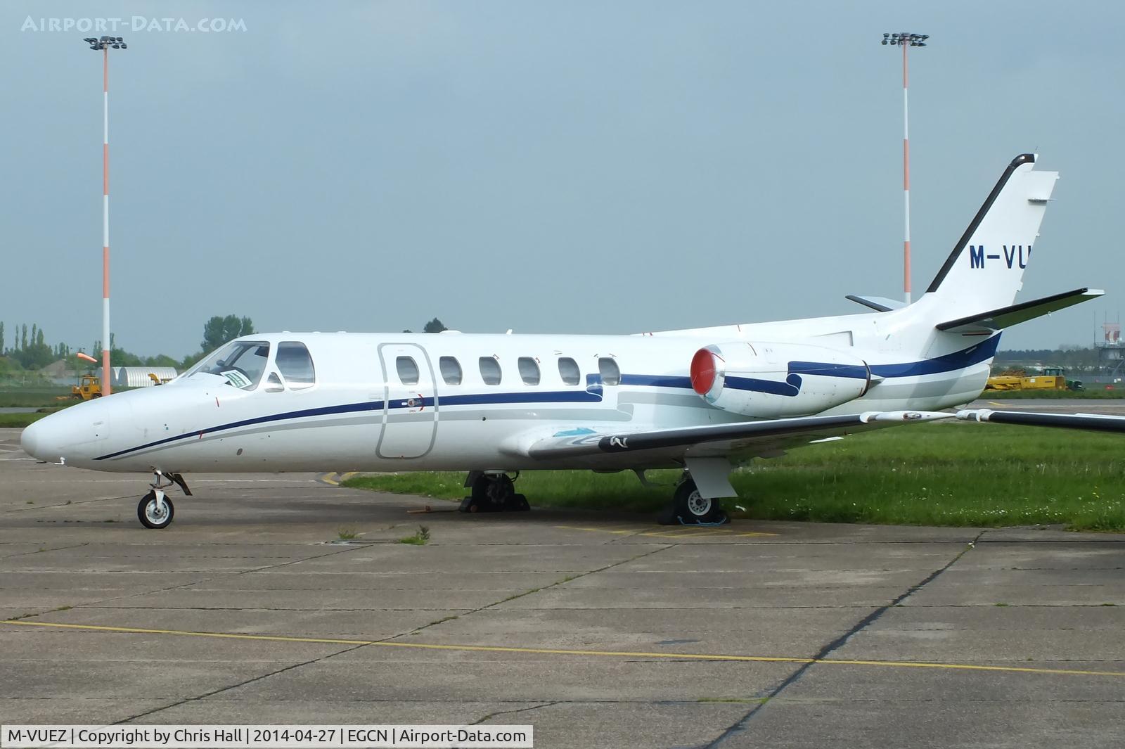 M-VUEZ, 1979 Cessna 550 Citation II C/N 550-0008, stored at Robin Hood Airport