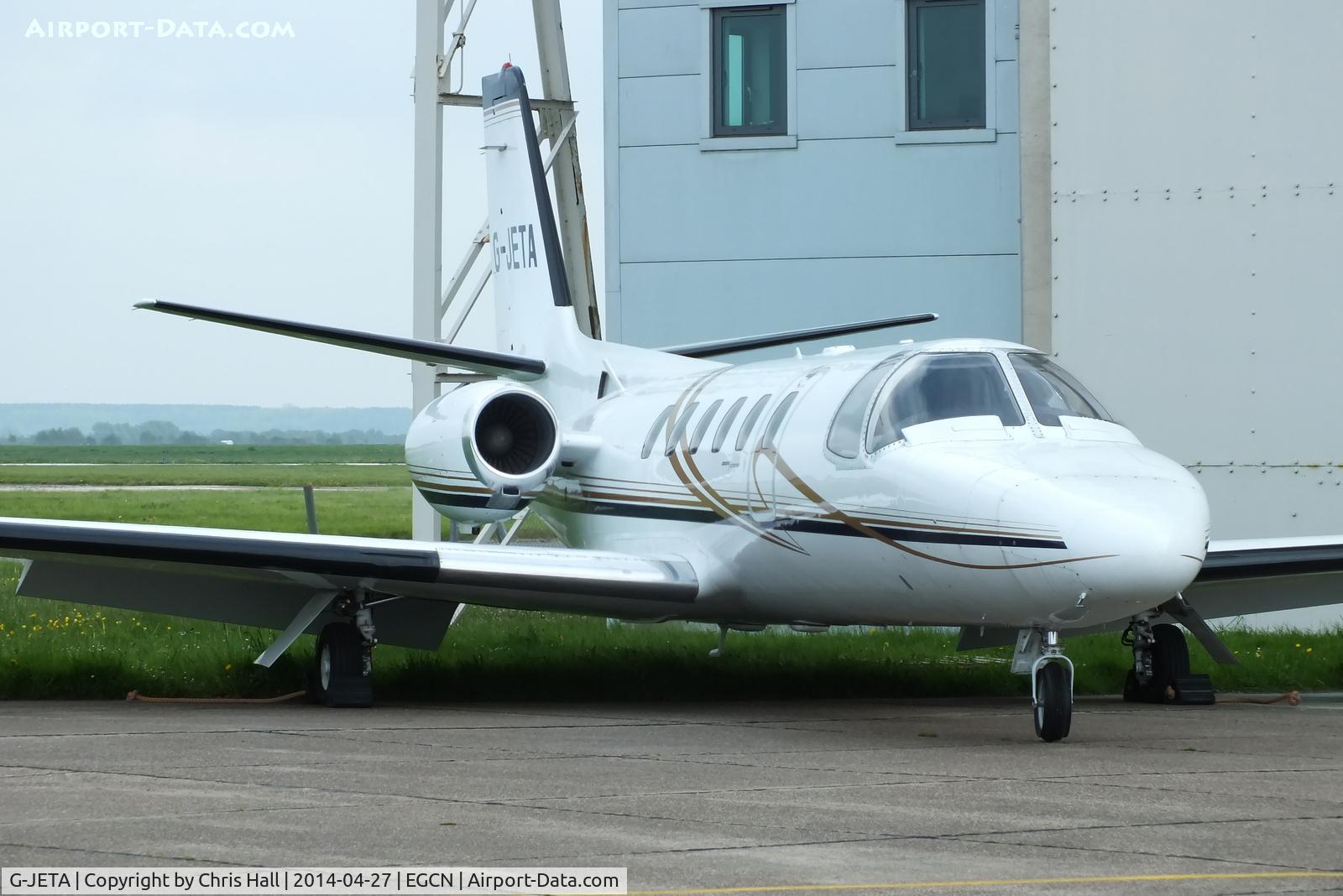 G-JETA, 1979 Cessna 550 Citation II C/N 550-0094, stored at Robin Hood Airport