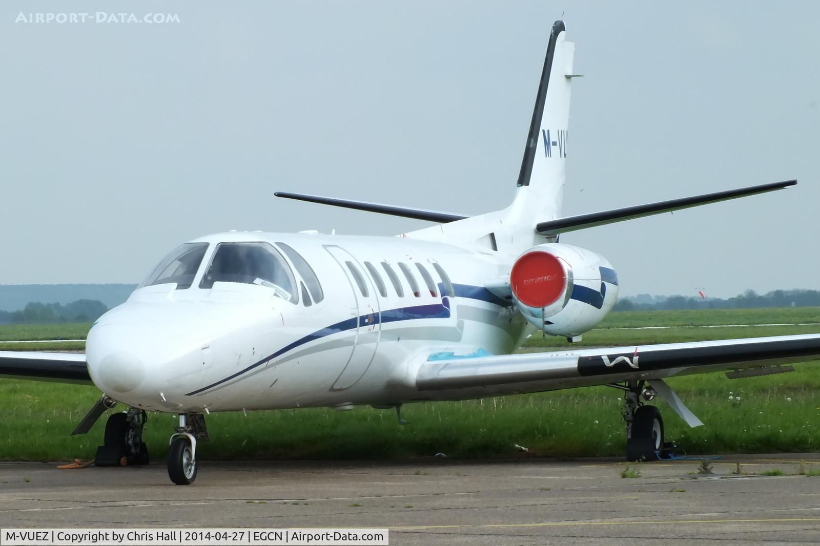 M-VUEZ, 1979 Cessna 550 Citation II C/N 550-0008, stored at Robin Hood Airport